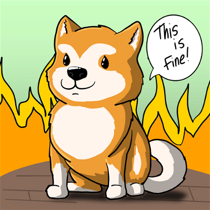 Akita This is Fine
