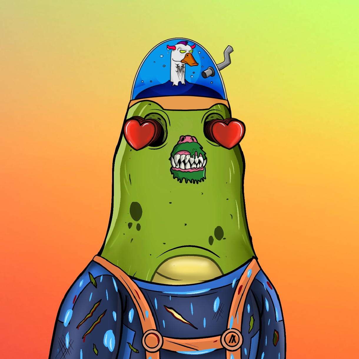 Mutant Ghetto Pigeon #642 NFT on Algorand