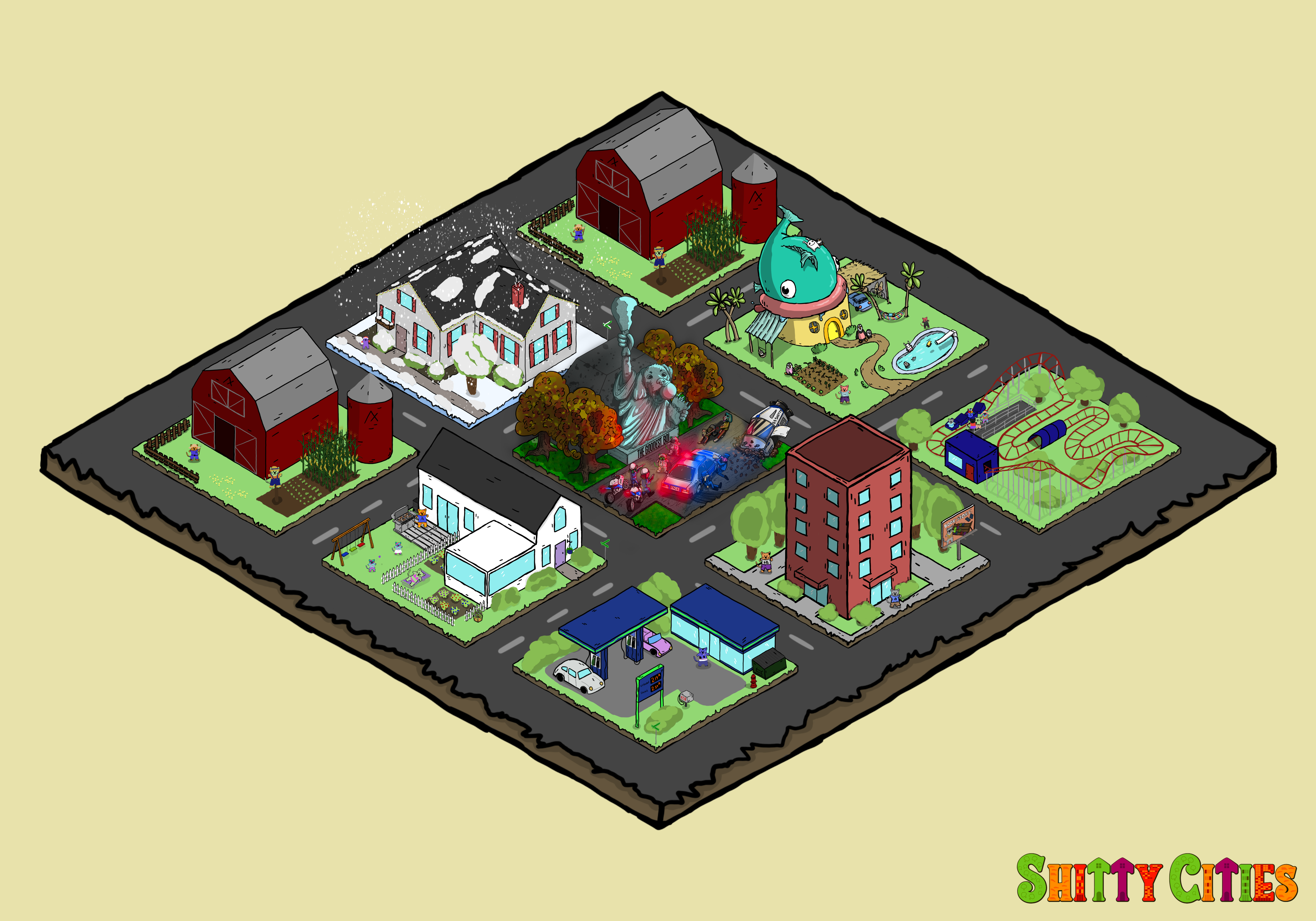 Shitty City #412 NFT on Algorand