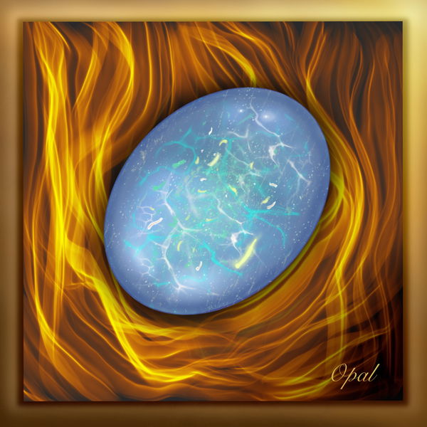 An image of Opal Power Stone (gold)