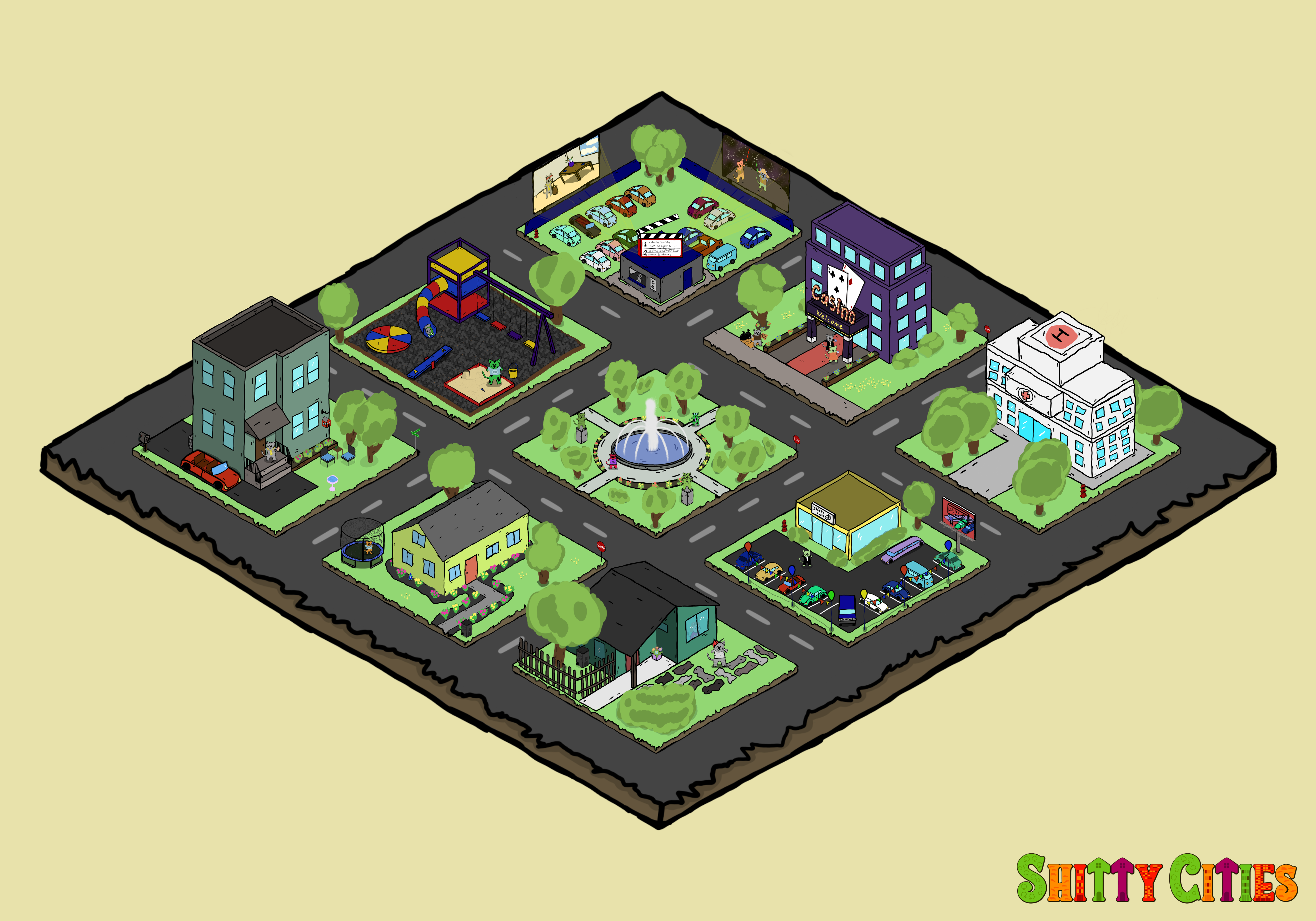 Shitty City #230 NFT on Algorand