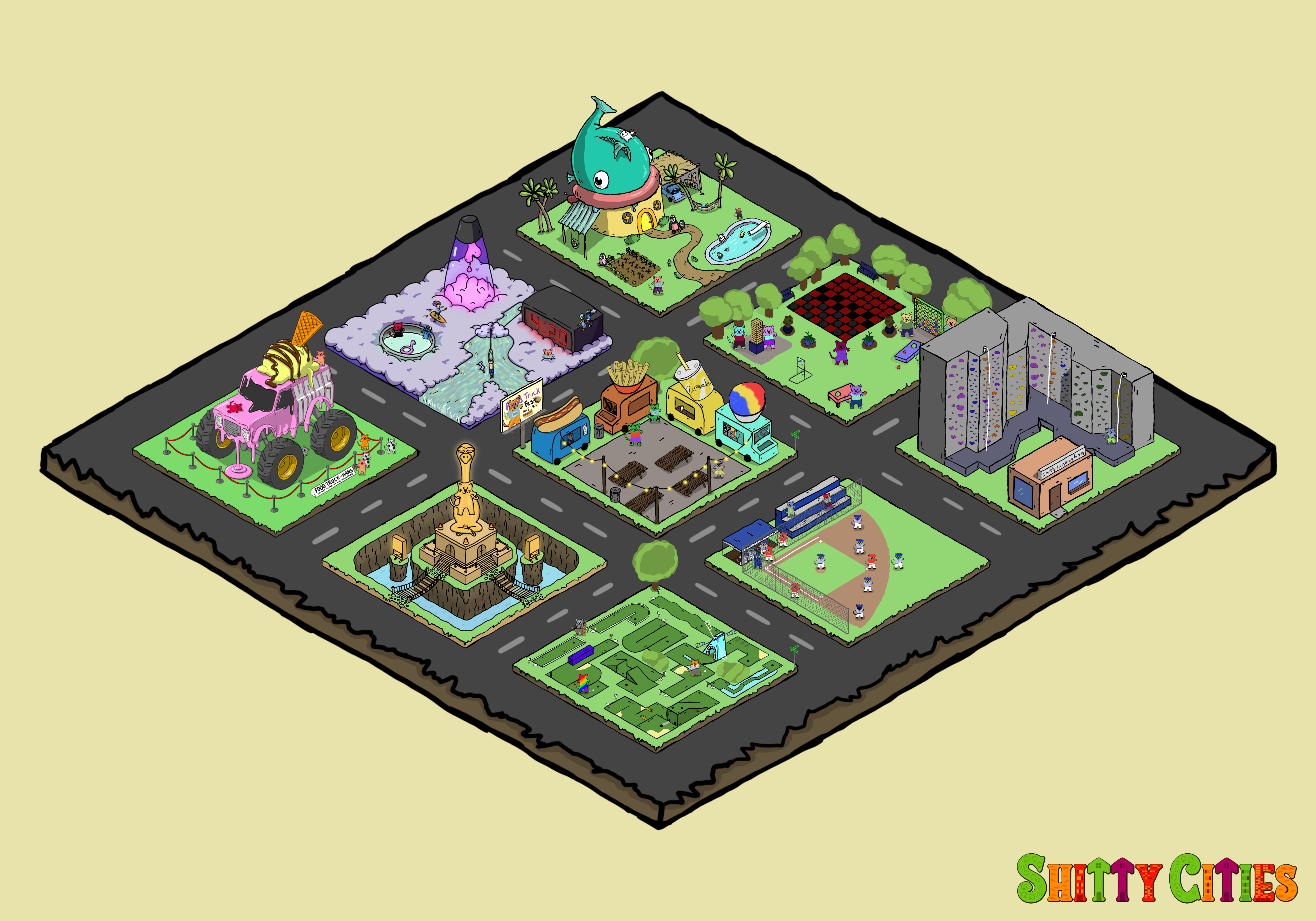 Shitty City #328 NFT on Algorand