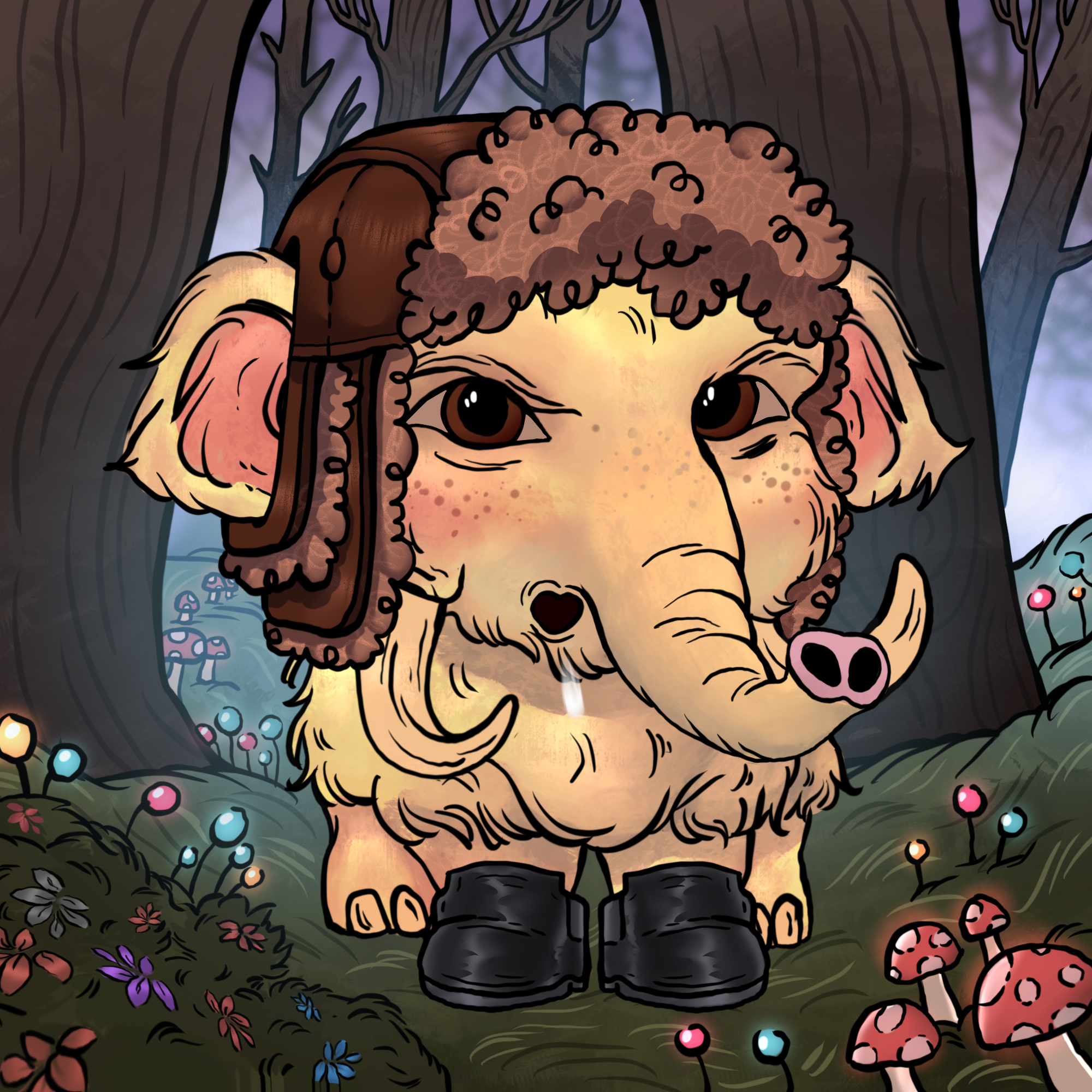 Naughty Mammoth #0410 NFT on Algorand