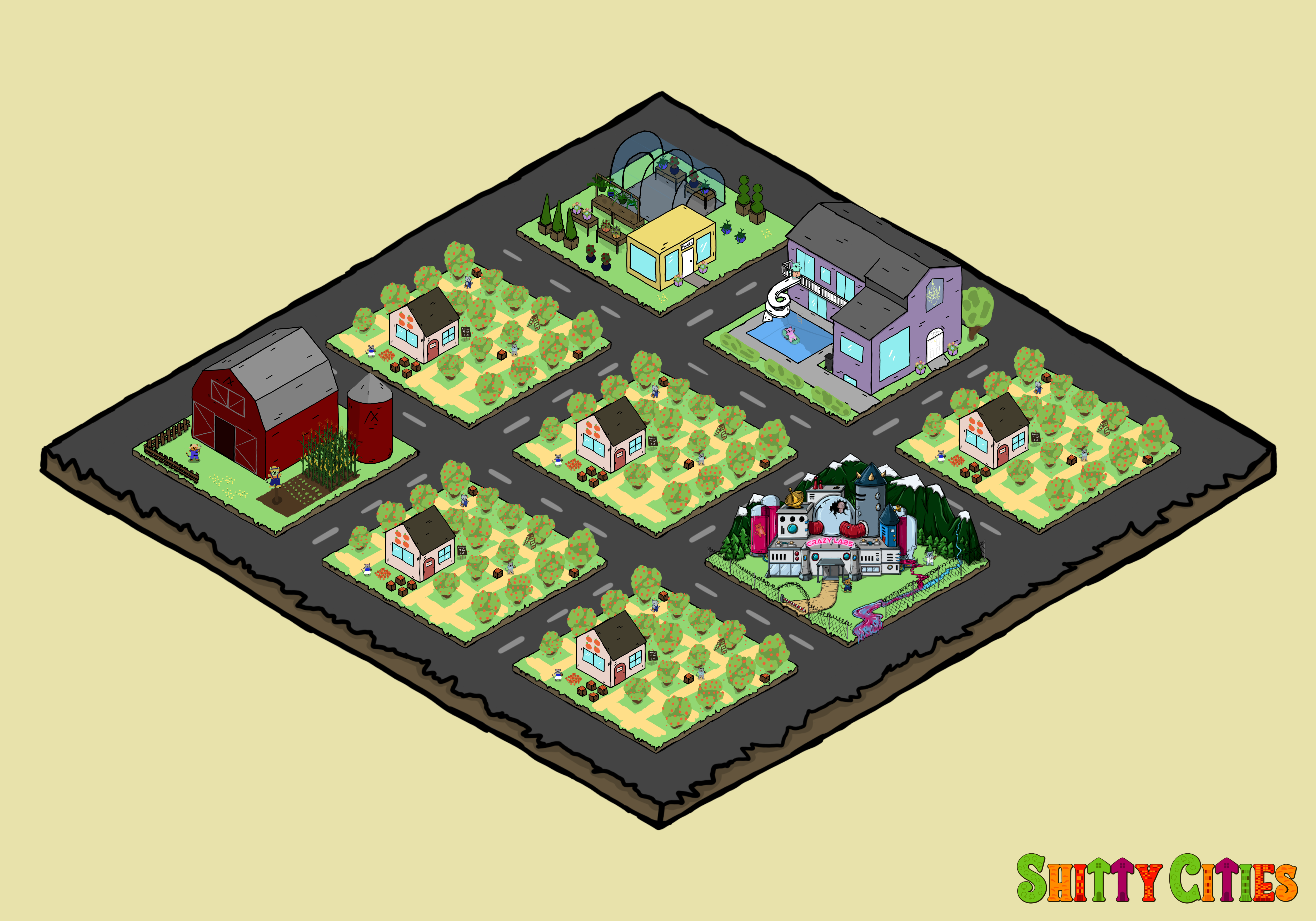 Shitty City #407 NFT on Algorand