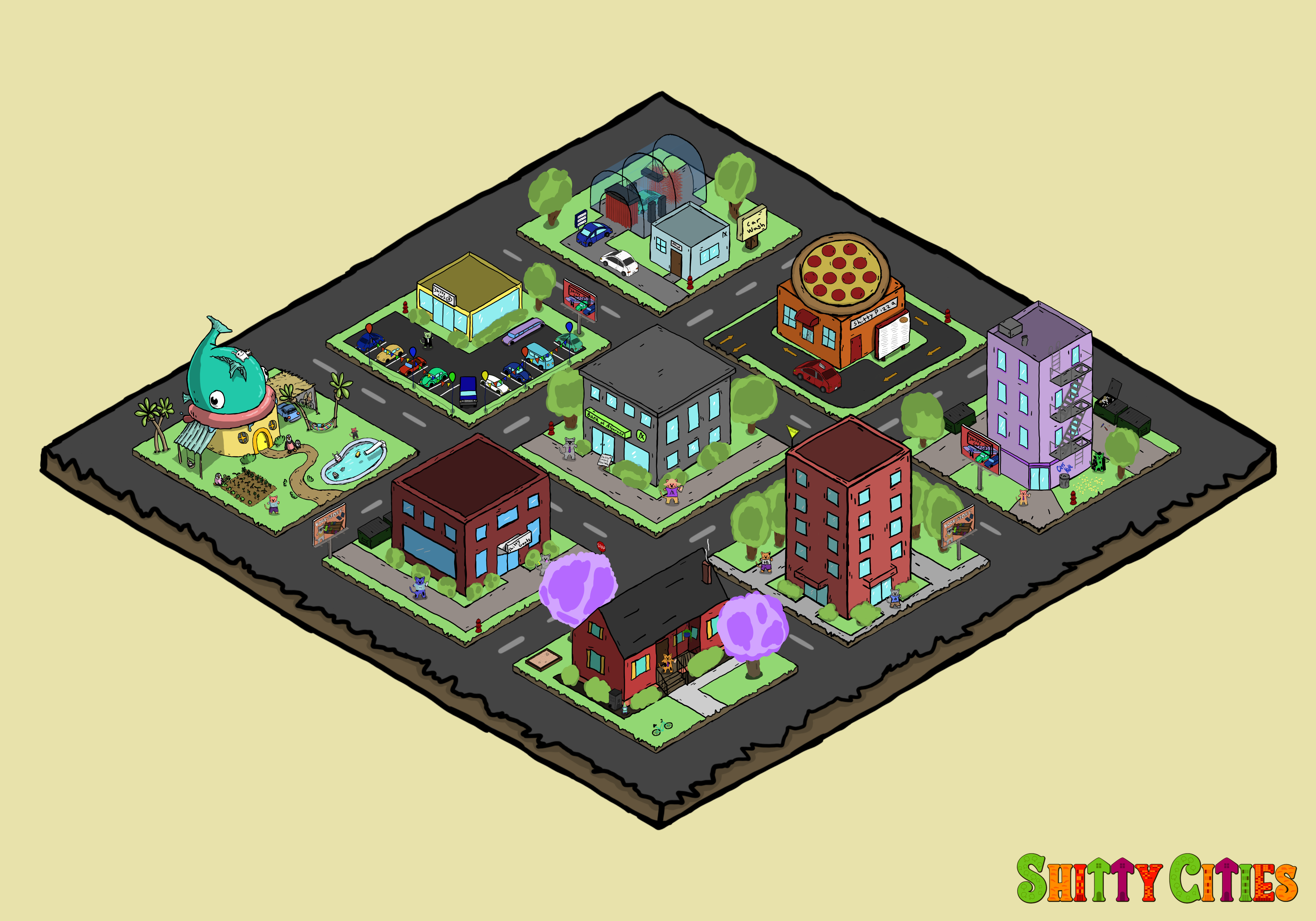 Shitty City #256 NFT on Algorand