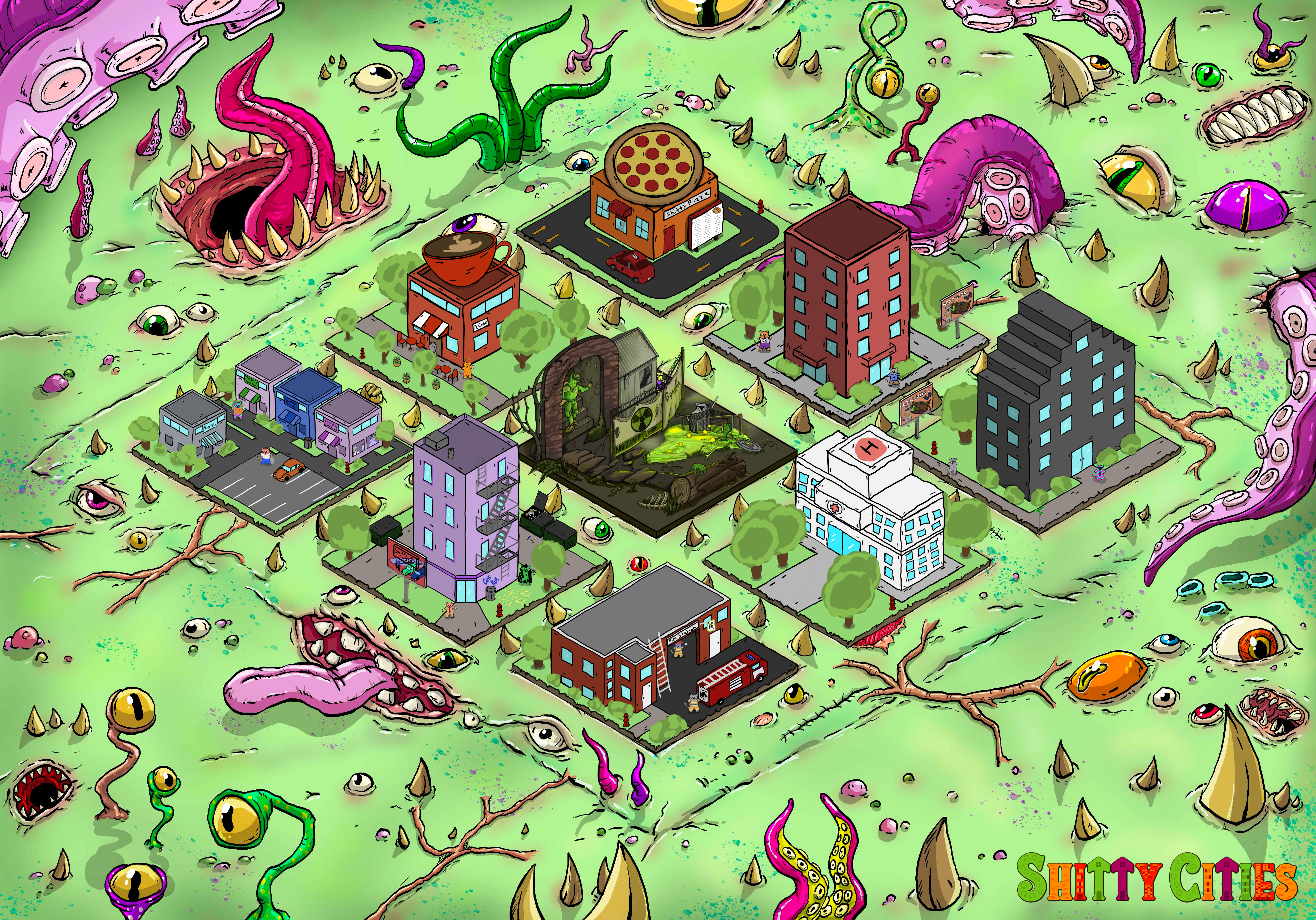 Shitty City #123 NFT on Algorand