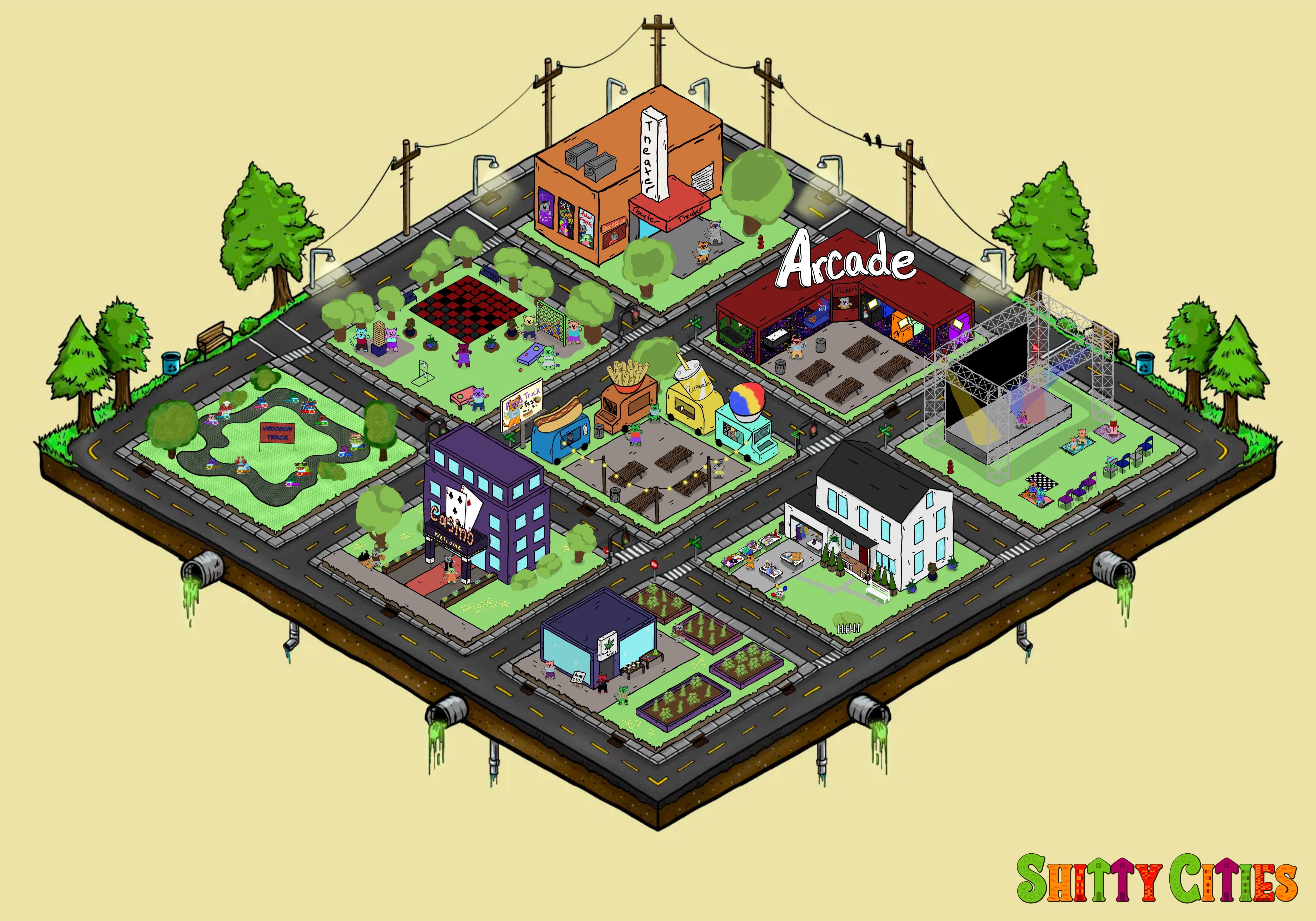 Shitty City #364 NFT on Algorand