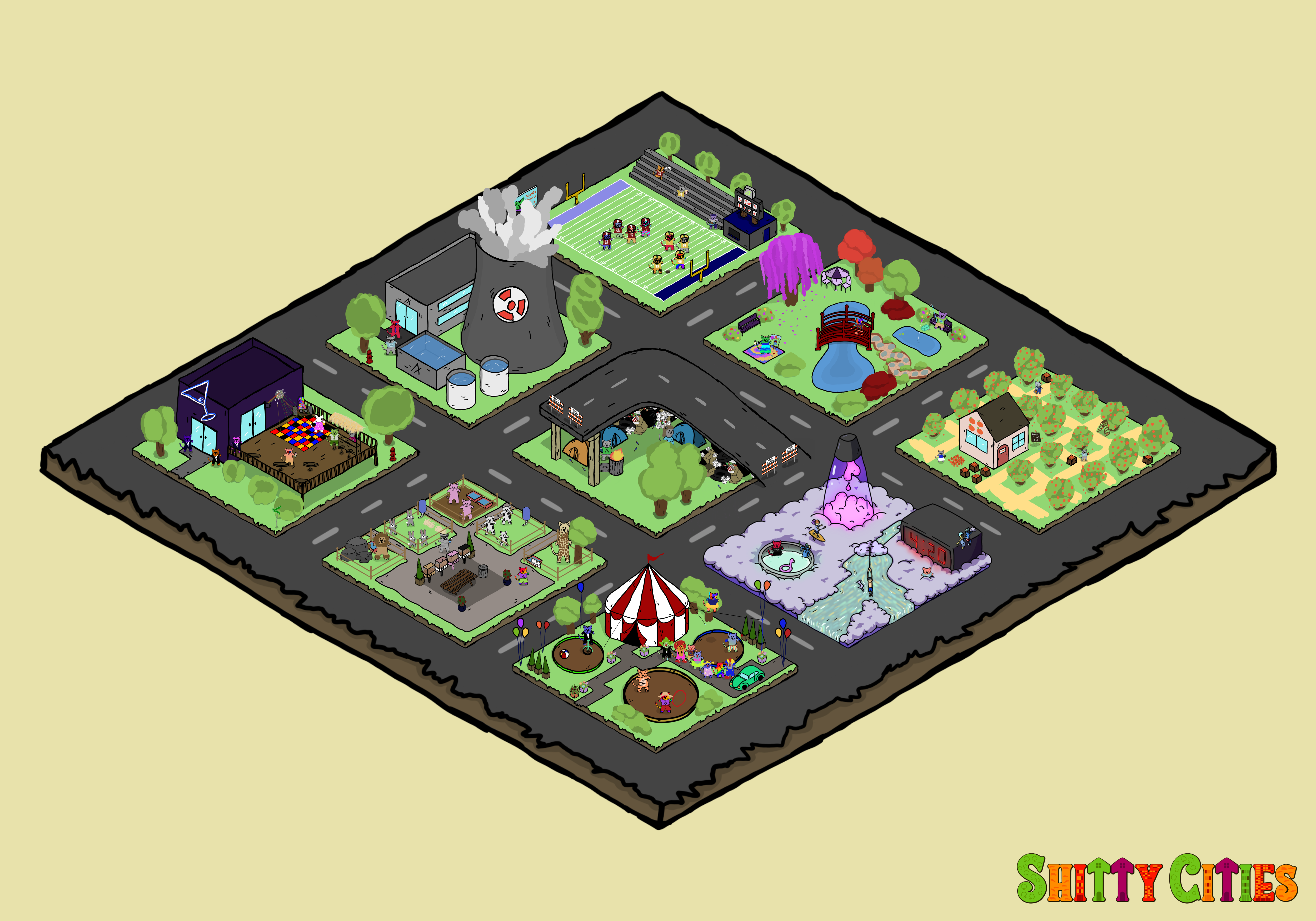 Shitty City #448 NFT on Algorand