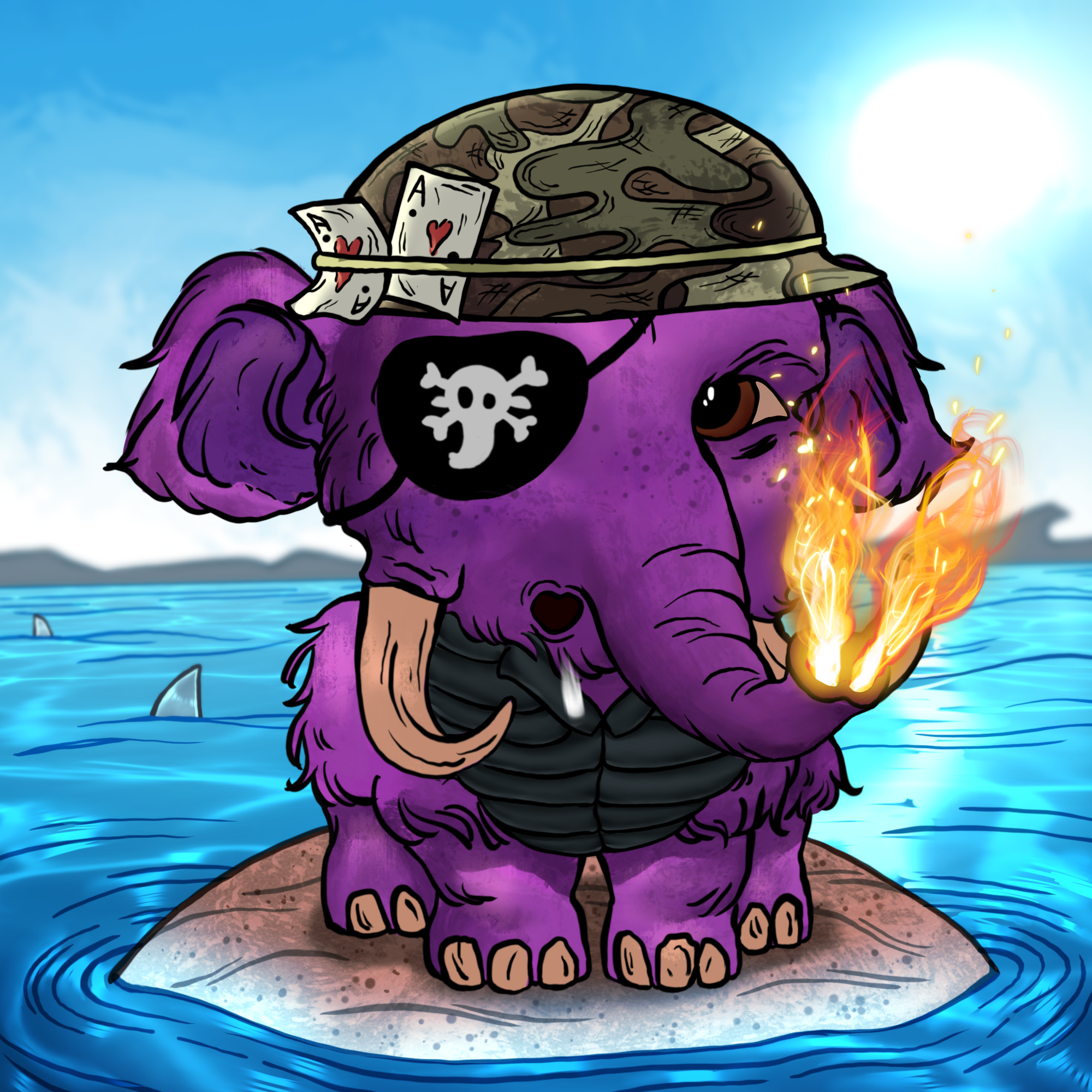 Naughty Mammoth #0454 NFT on Algorand