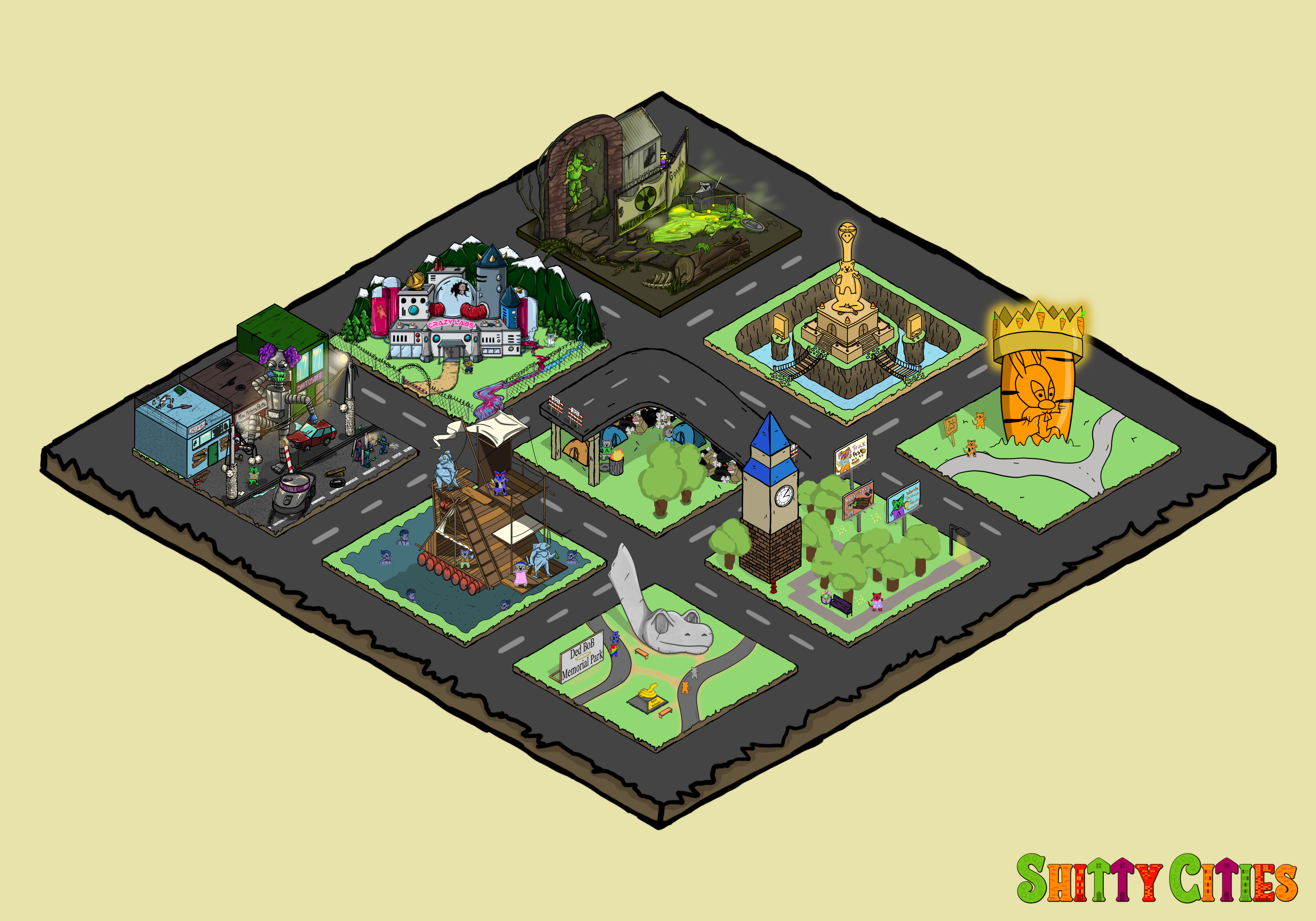 Shitty City #457 NFT on Algorand