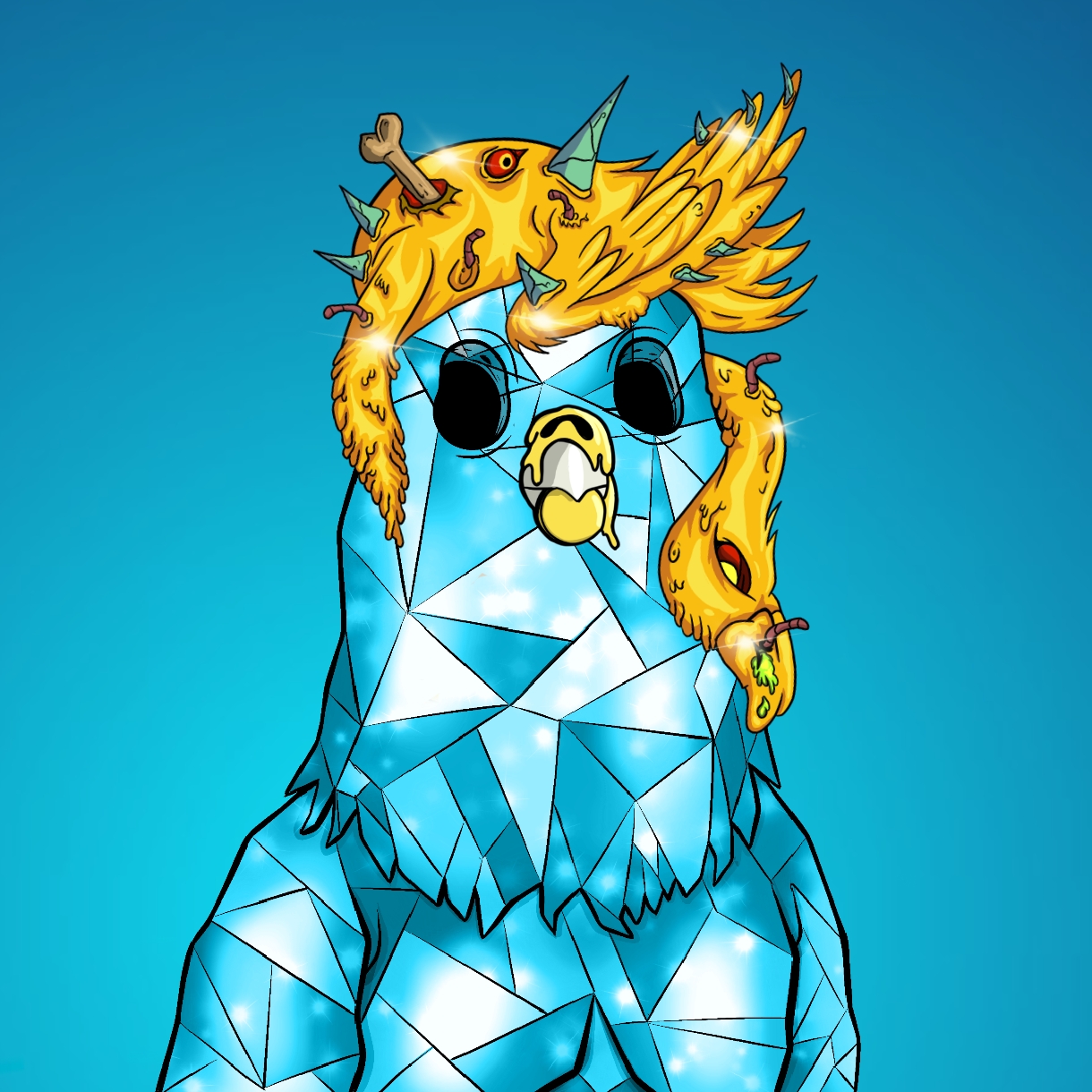 Mutant Ghetto Pigeon #588 NFT on Algorand