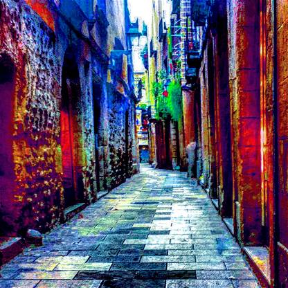 Alley in Milan 