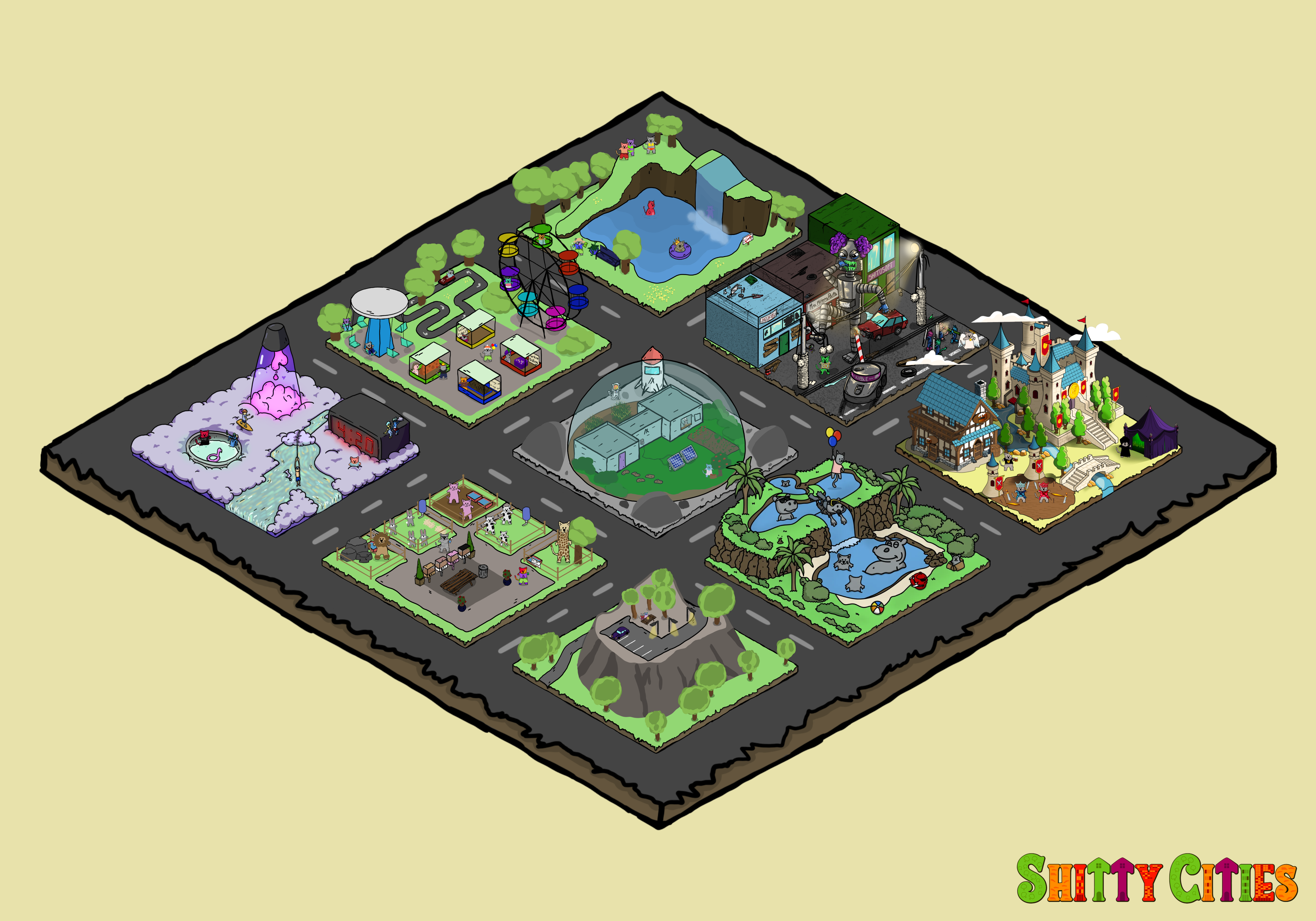 Shitty City #160 NFT on Algorand