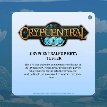 CrypcentralPOP Beta Tester