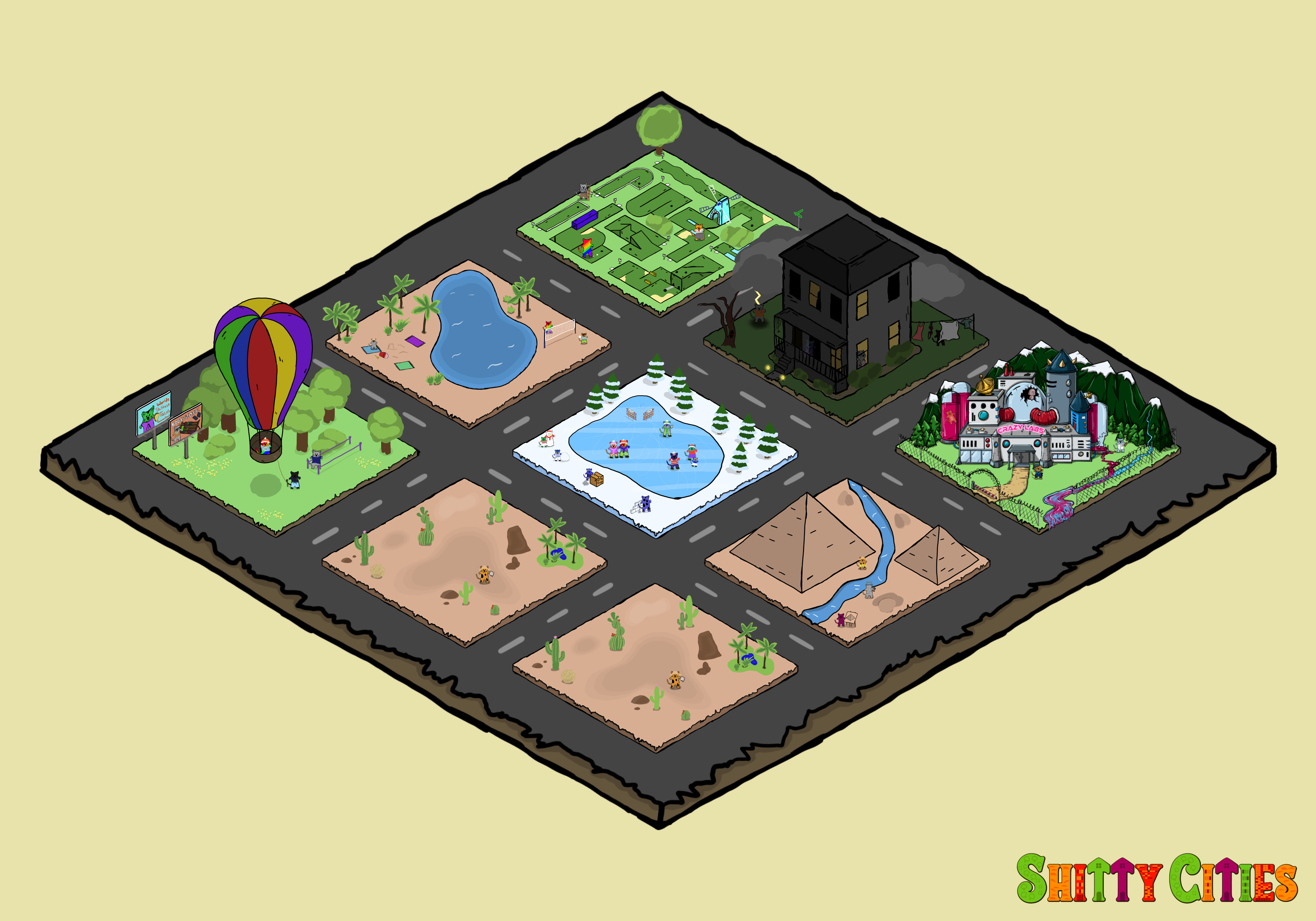 Shitty City #261 NFT on Algorand