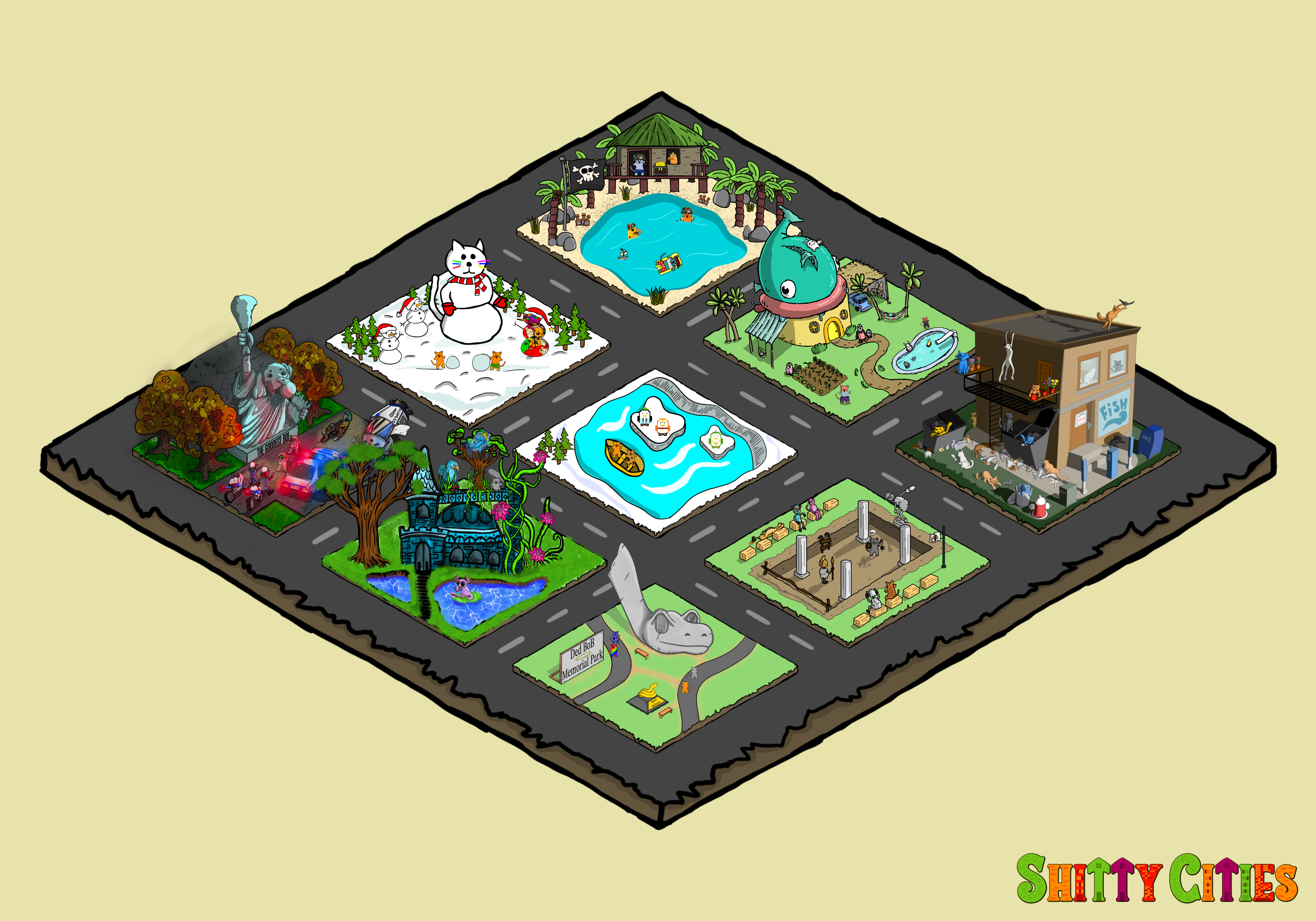 Shitty City #145 NFT on Algorand