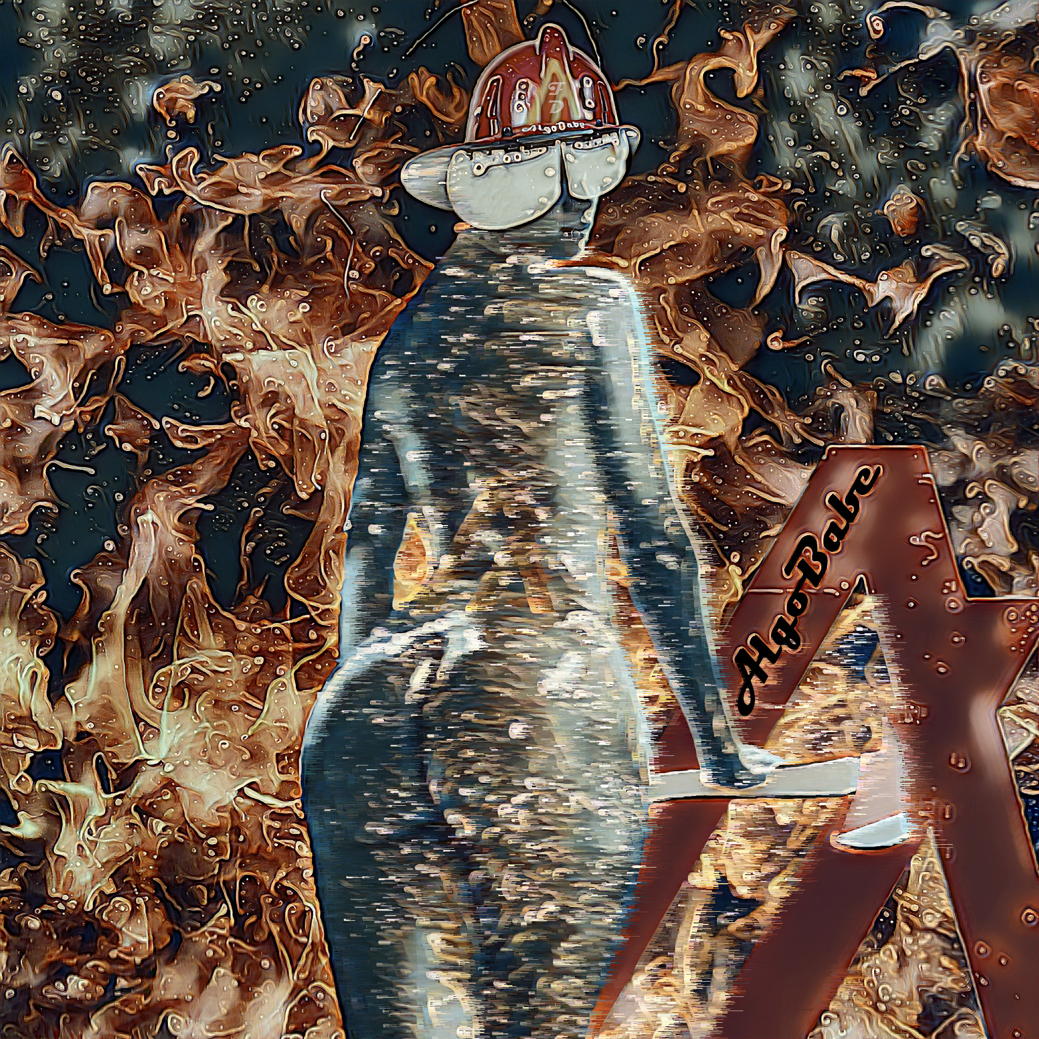 AlgoBabe #260: Fire by Moonlight NFT on Algorand
