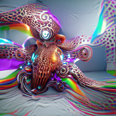 Psychedelic Octopus Hive NFT on Algorand