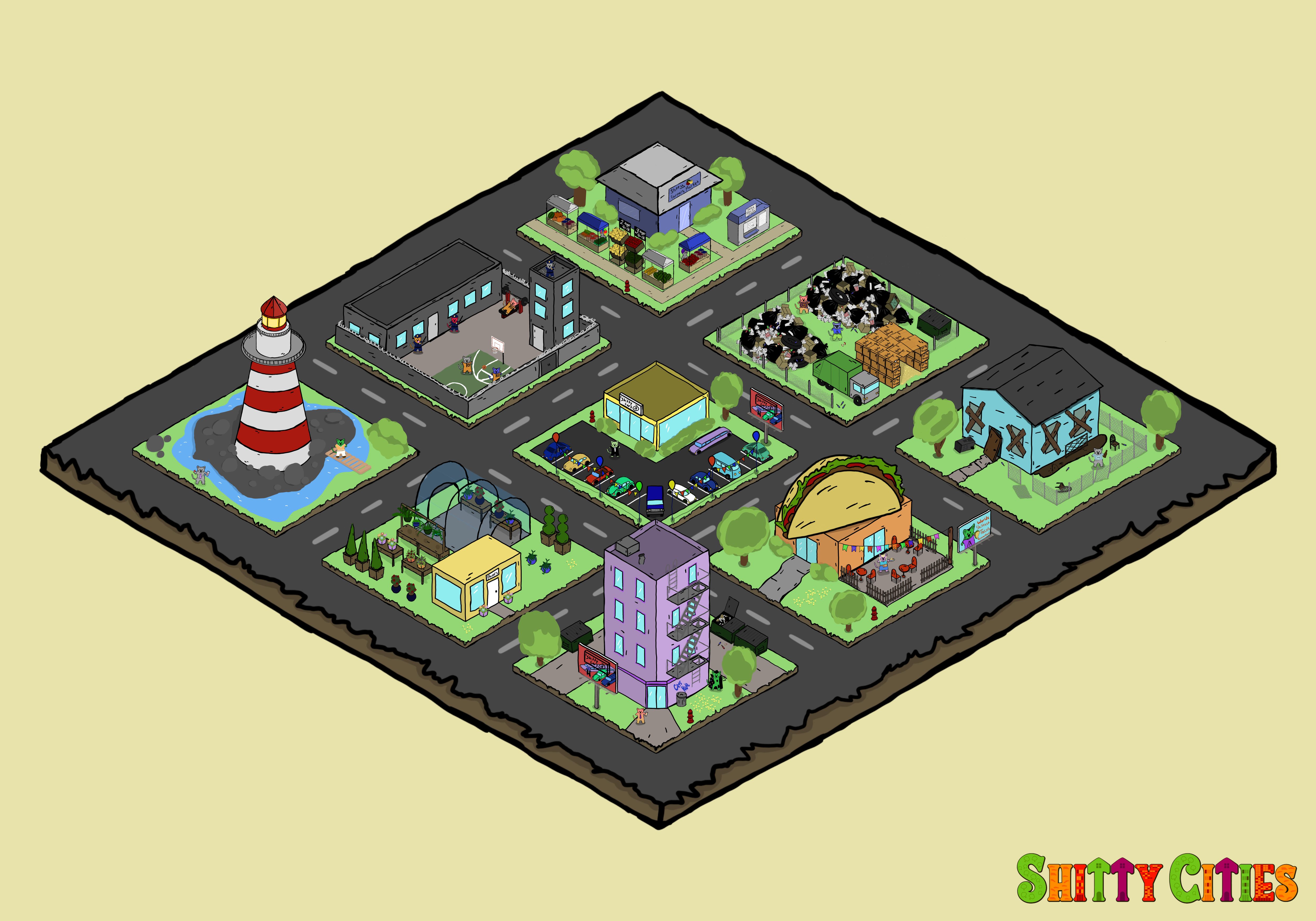 Shitty City #493 NFT on Algorand