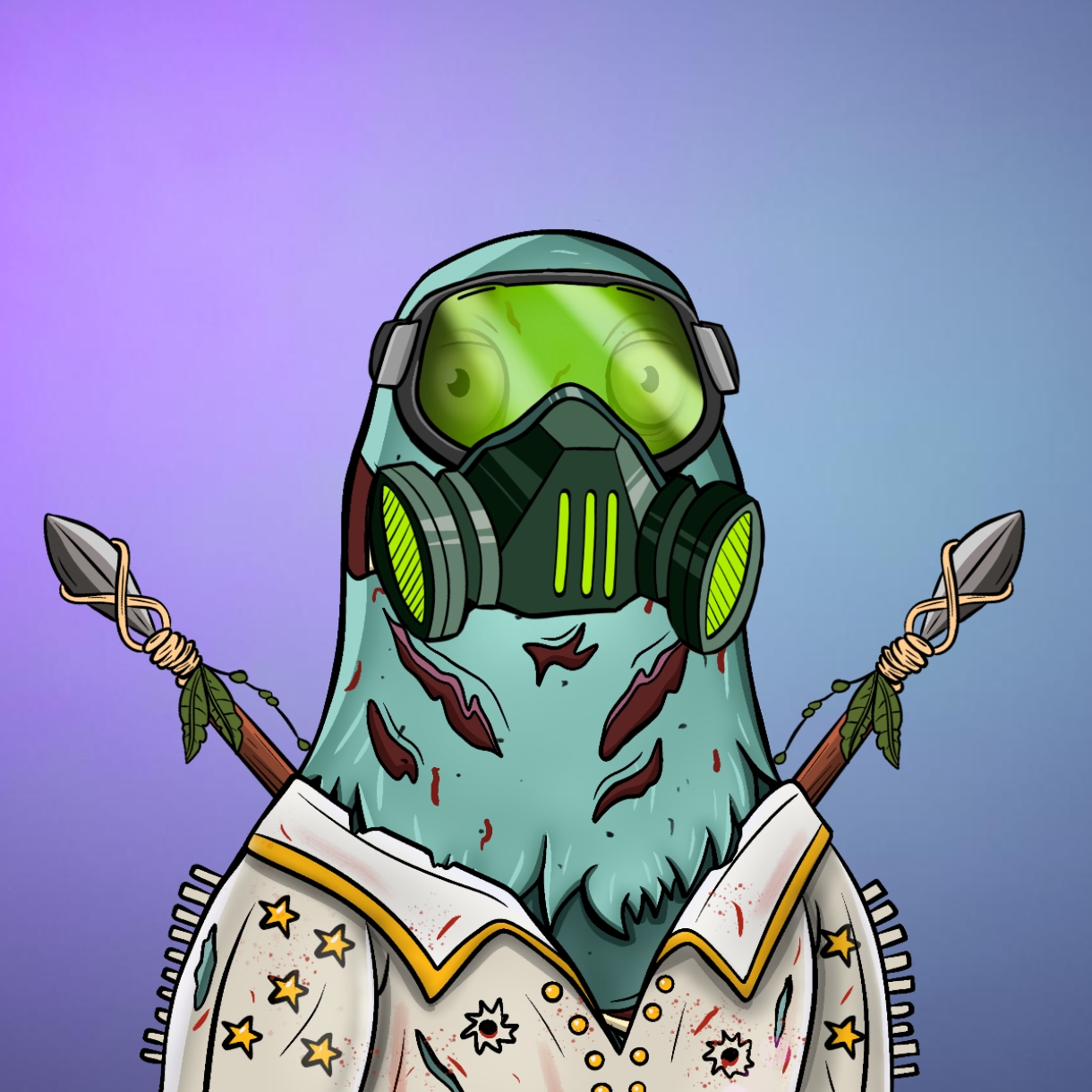 Mutant Ghetto Pigeon #136 NFT on Algorand