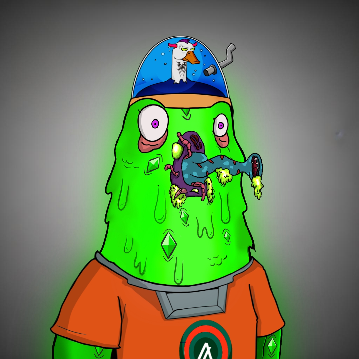 Mutant Ghetto Pigeon #608 NFT on Algorand