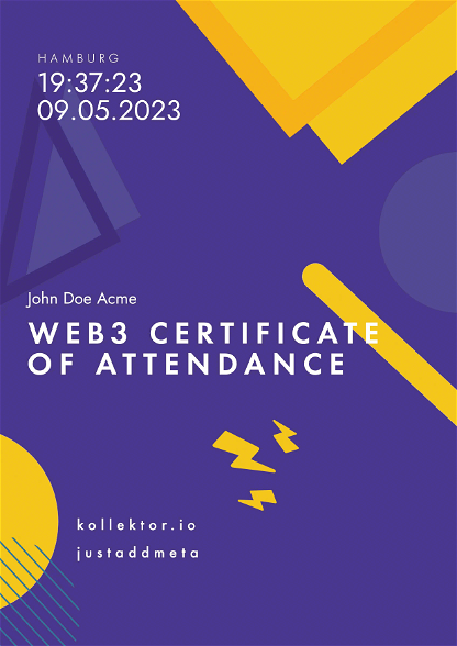 Web3 certificate (Start)