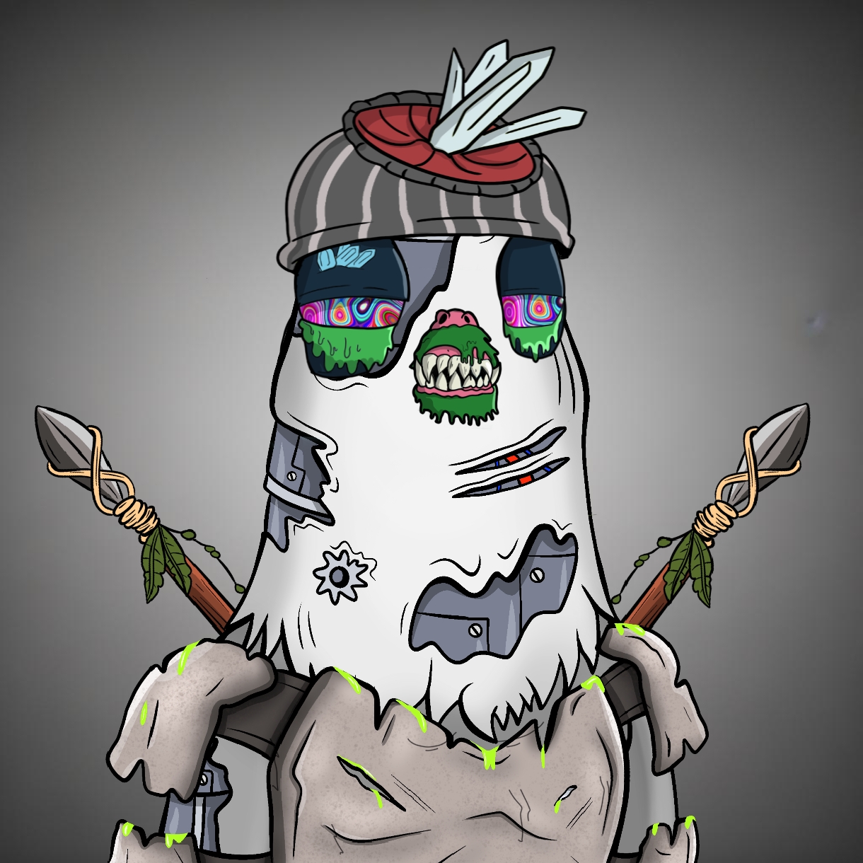 Mutant Ghetto Pigeon #411 NFT on Algorand