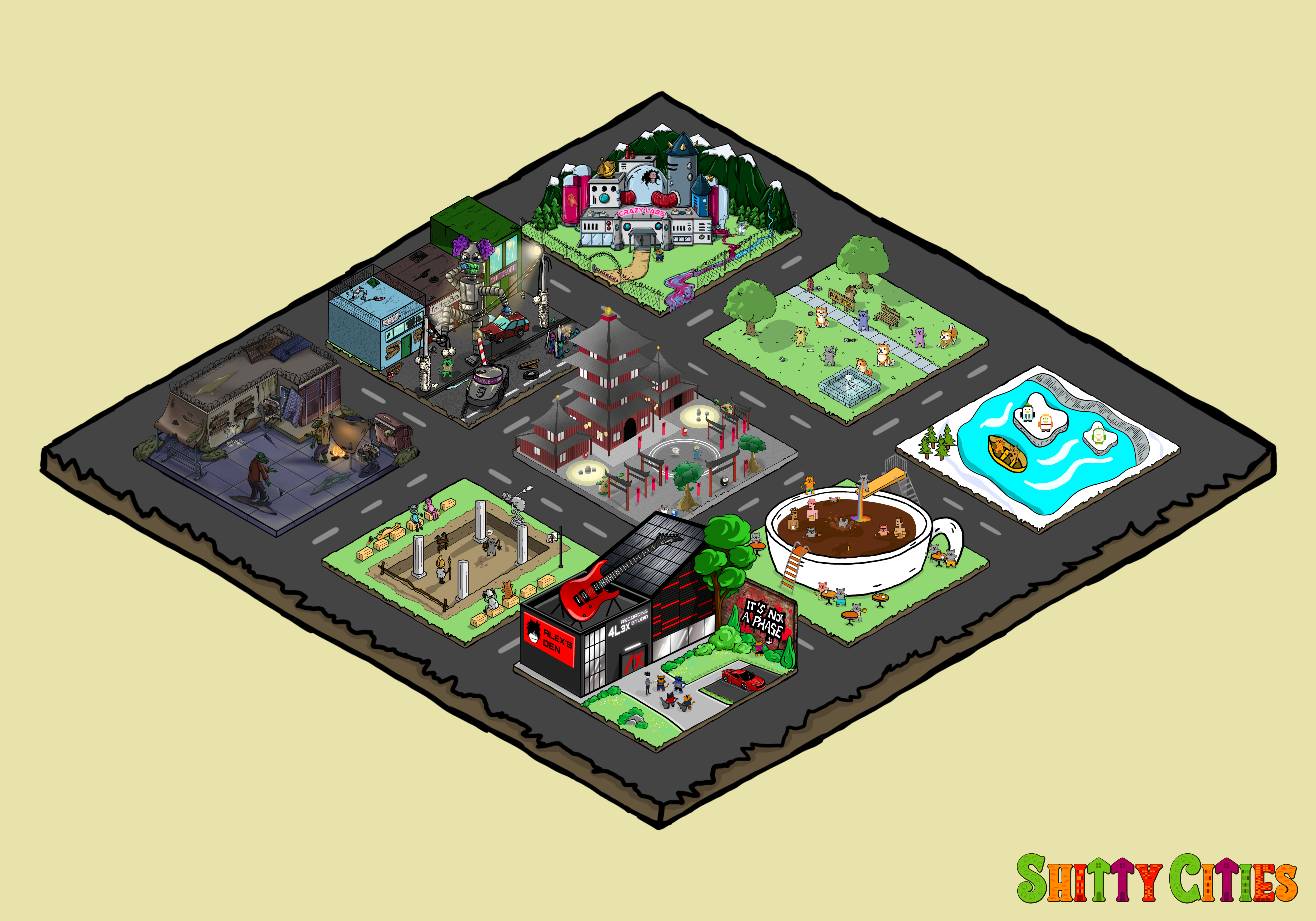 Shitty City #118 NFT on Algorand