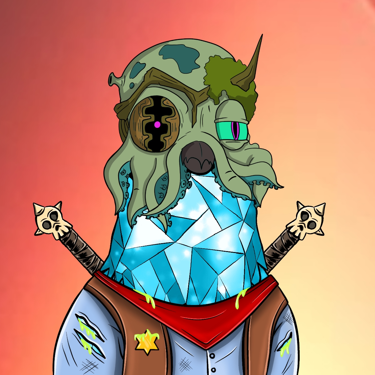 Mutant Ghetto Pigeon #213 NFT on Algorand