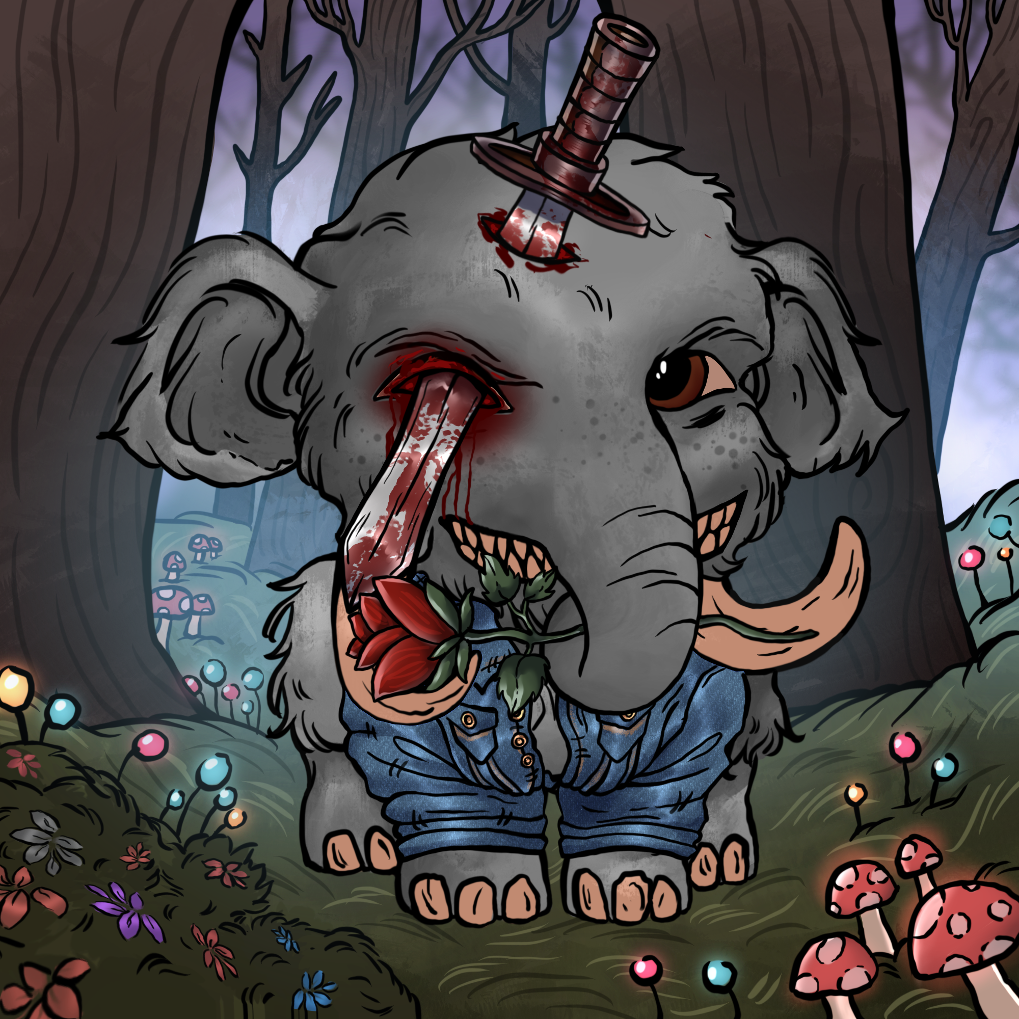 Naughty Mammoth #0620 NFT on Algorand