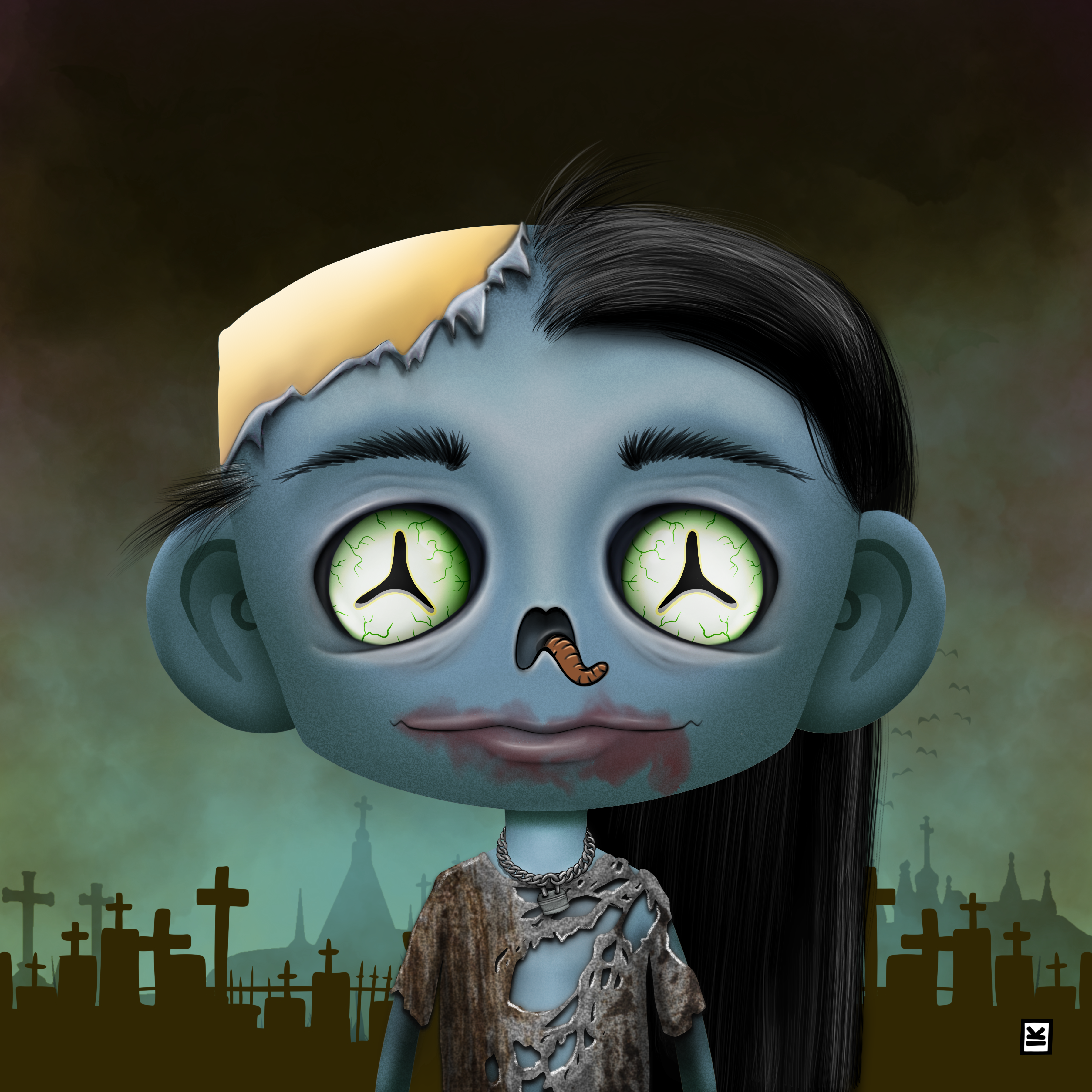 Little Monsters - Zombie #84 NFT on Algorand