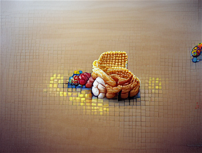 Waffles on Table