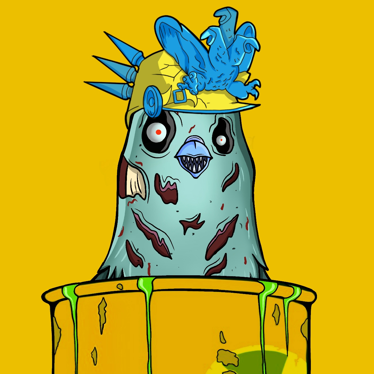 Mutant Ghetto Pigeon #028 NFT on Algorand