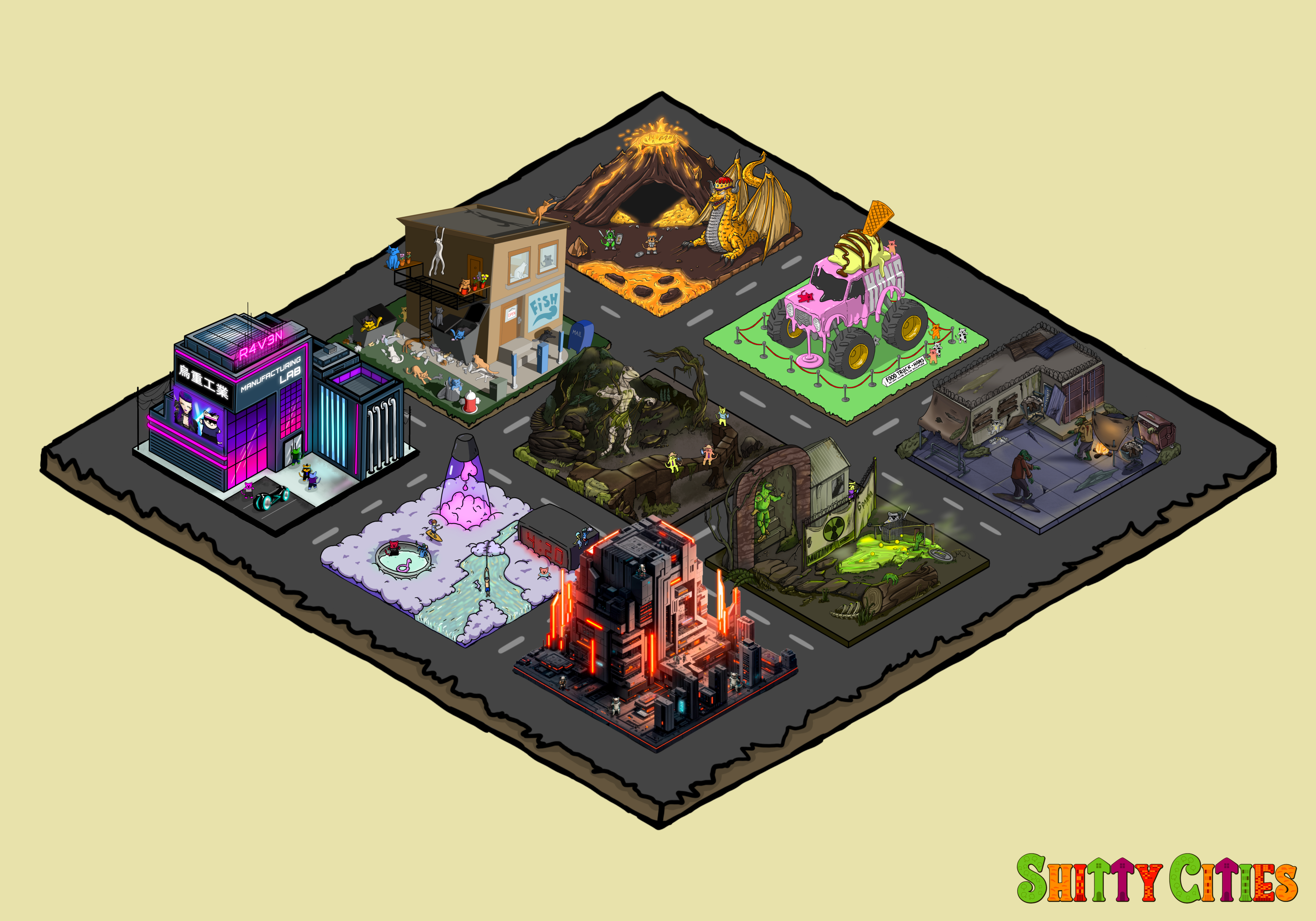 Shitty City #389 NFT on Algorand