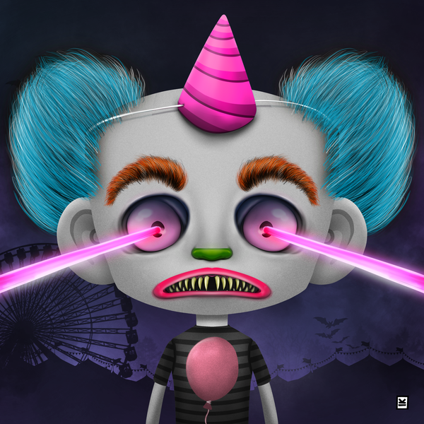 An image of Little Monsters - Clown #23