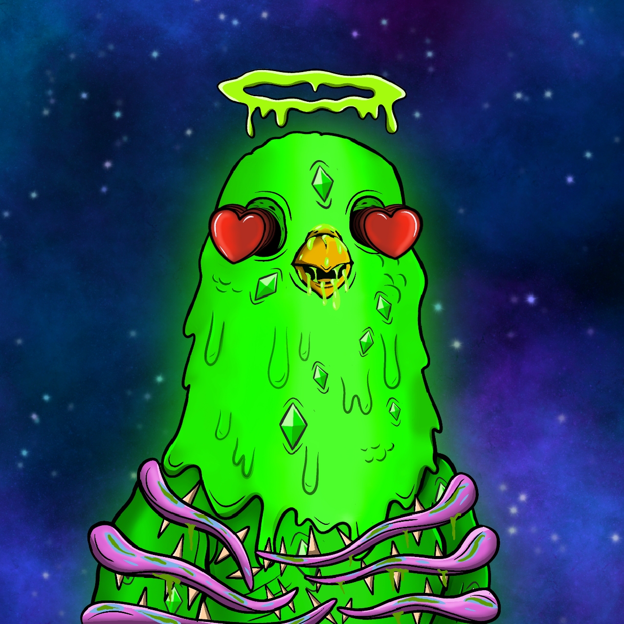 Mutant Ghetto Pigeon #253 NFT on Algorand