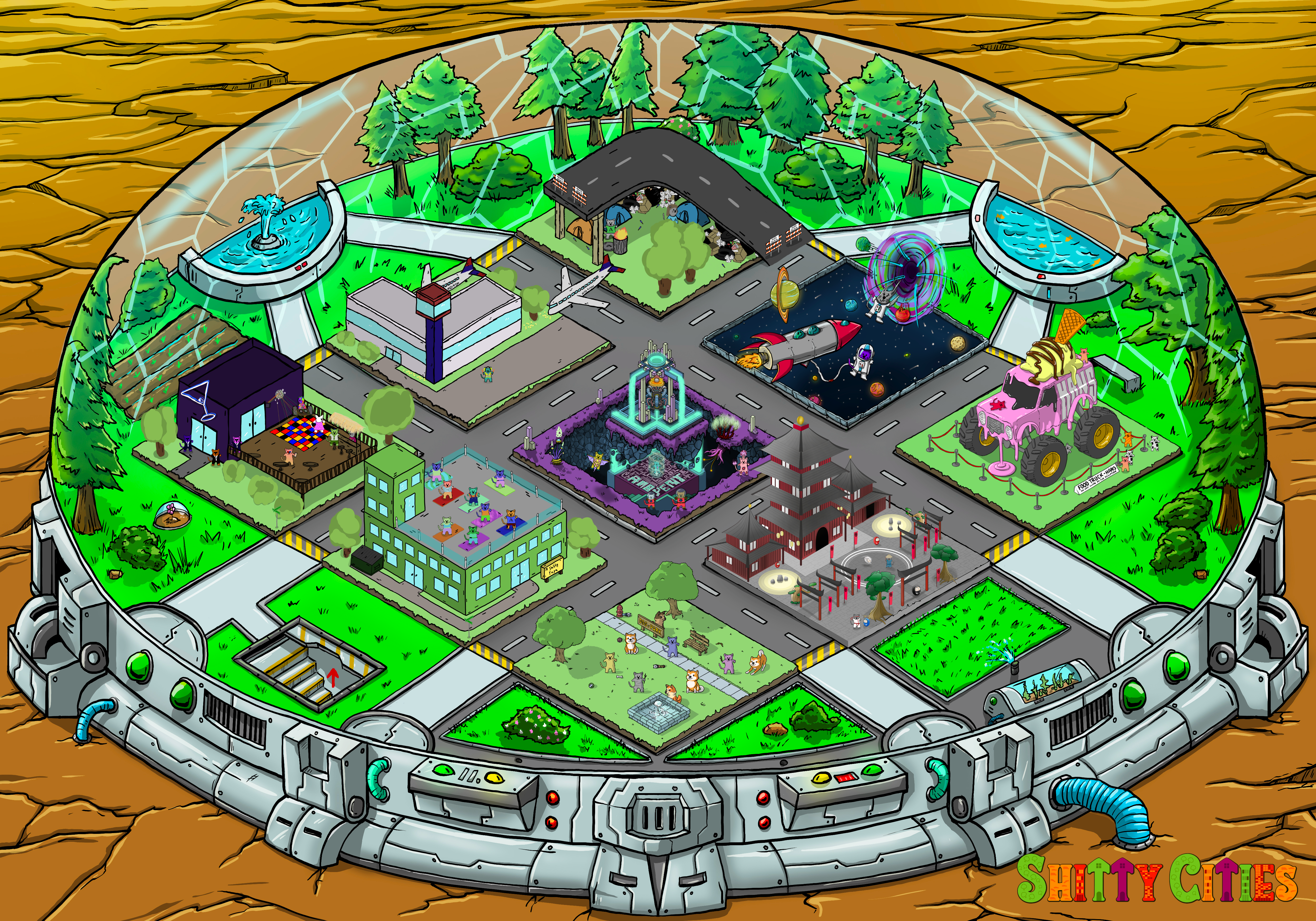 Shitty City #394 NFT on Algorand