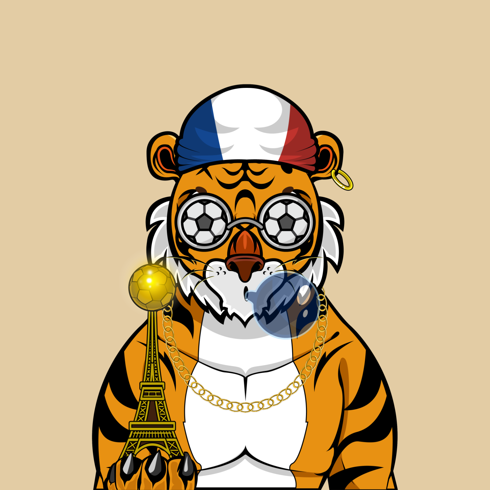 Football TigerChi #1460 NFT on Algorand