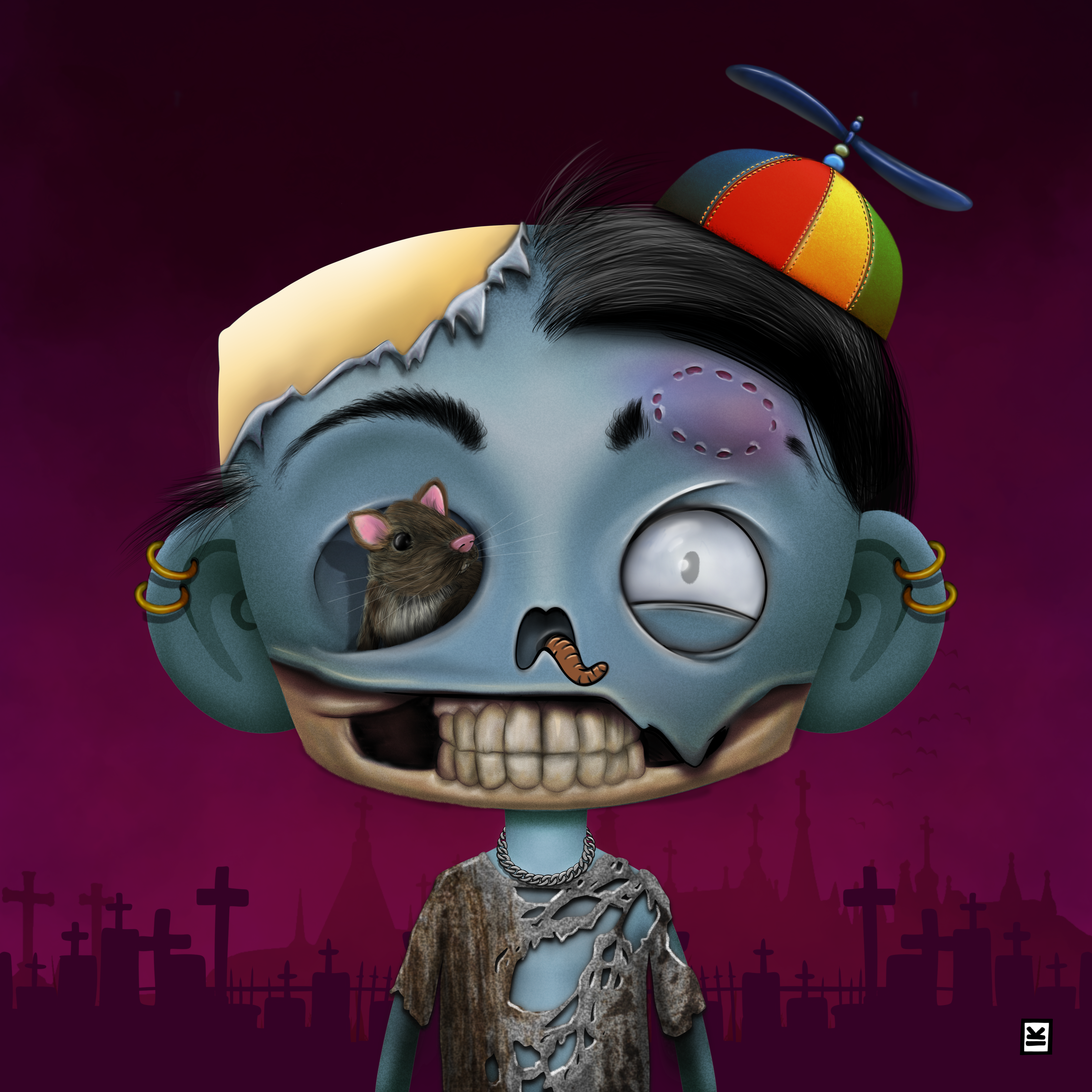 Little Monsters - Zombie #90 NFT on Algorand