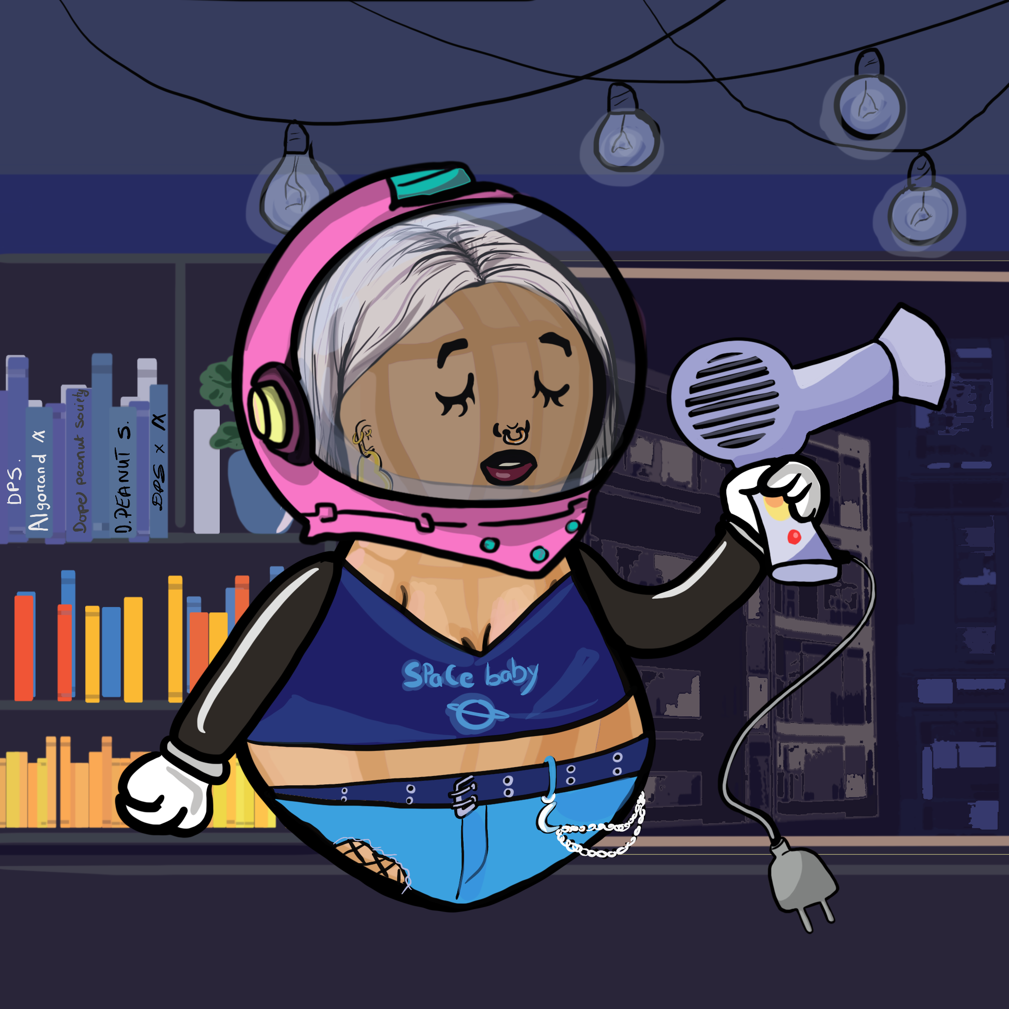 Dope Female Peanut Society #116 NFT on Algorand