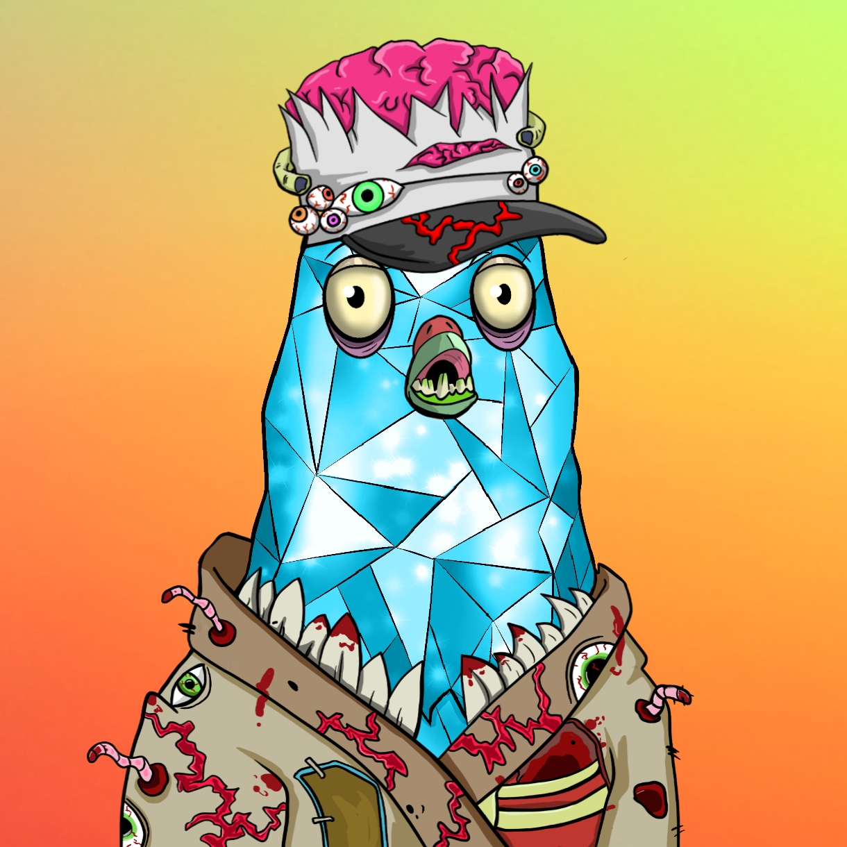 Mutant Ghetto Pigeon #665 NFT on Algorand