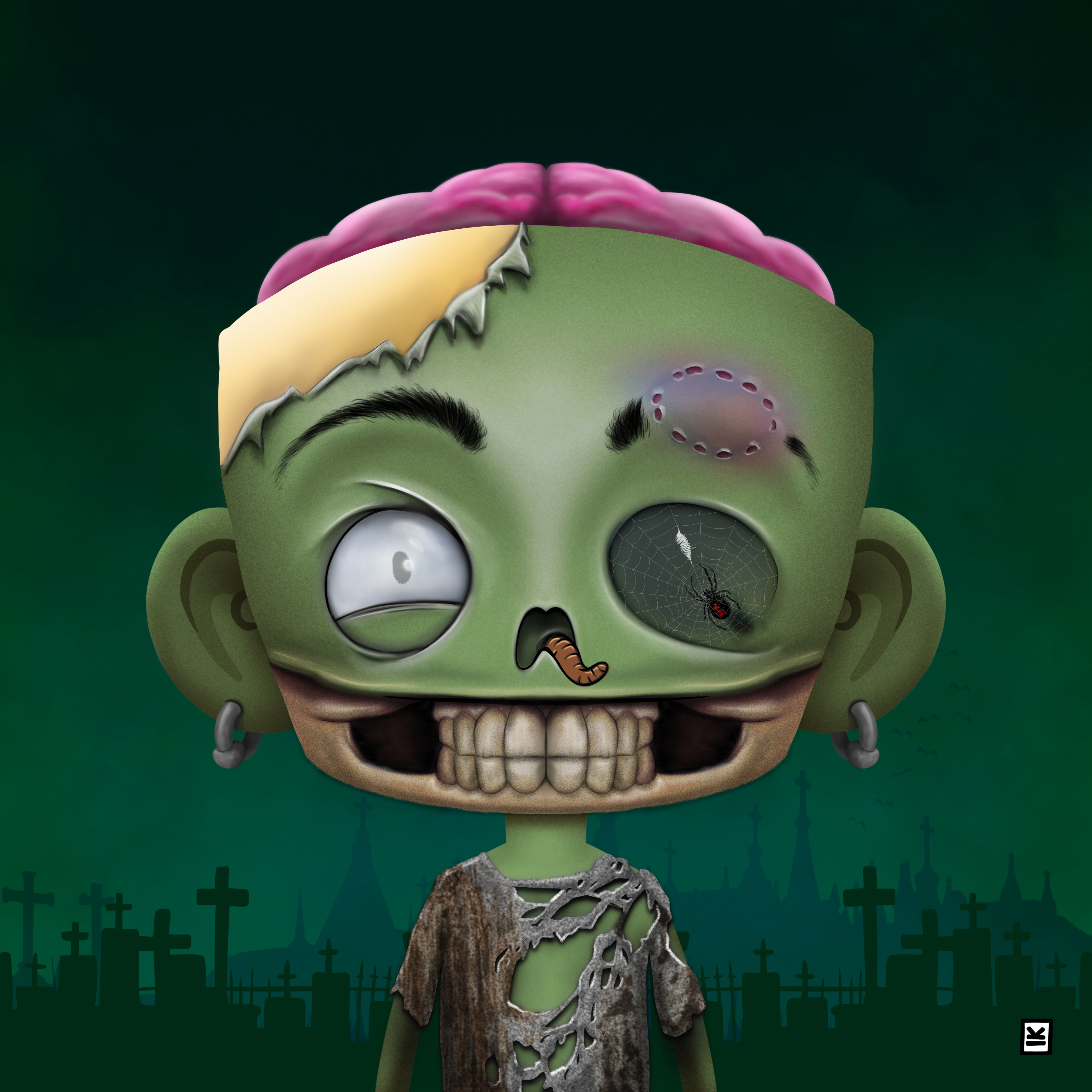 Little Monsters - Zombie #52 NFT on Algorand