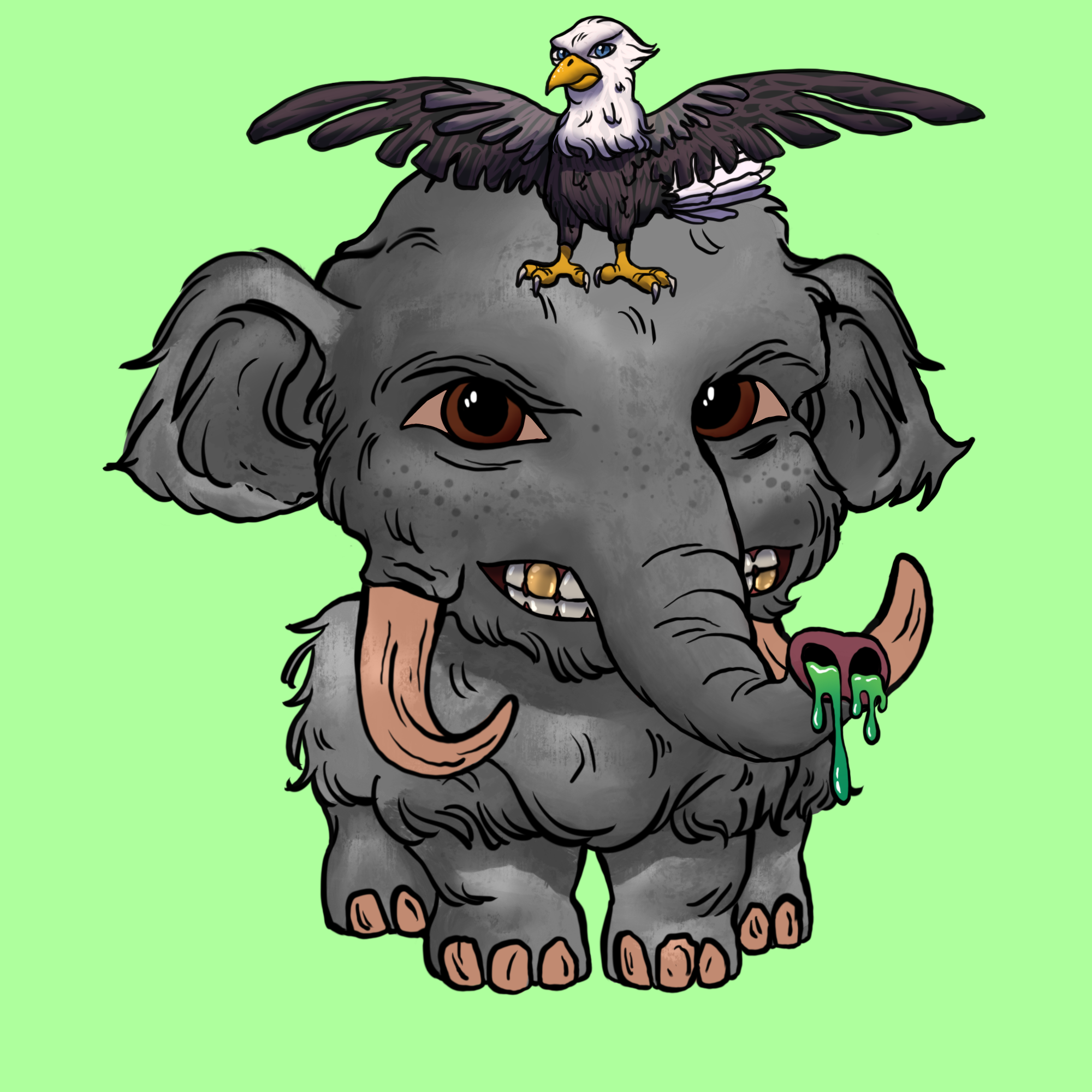 Naughty Mammoth #0668 NFT on Algorand