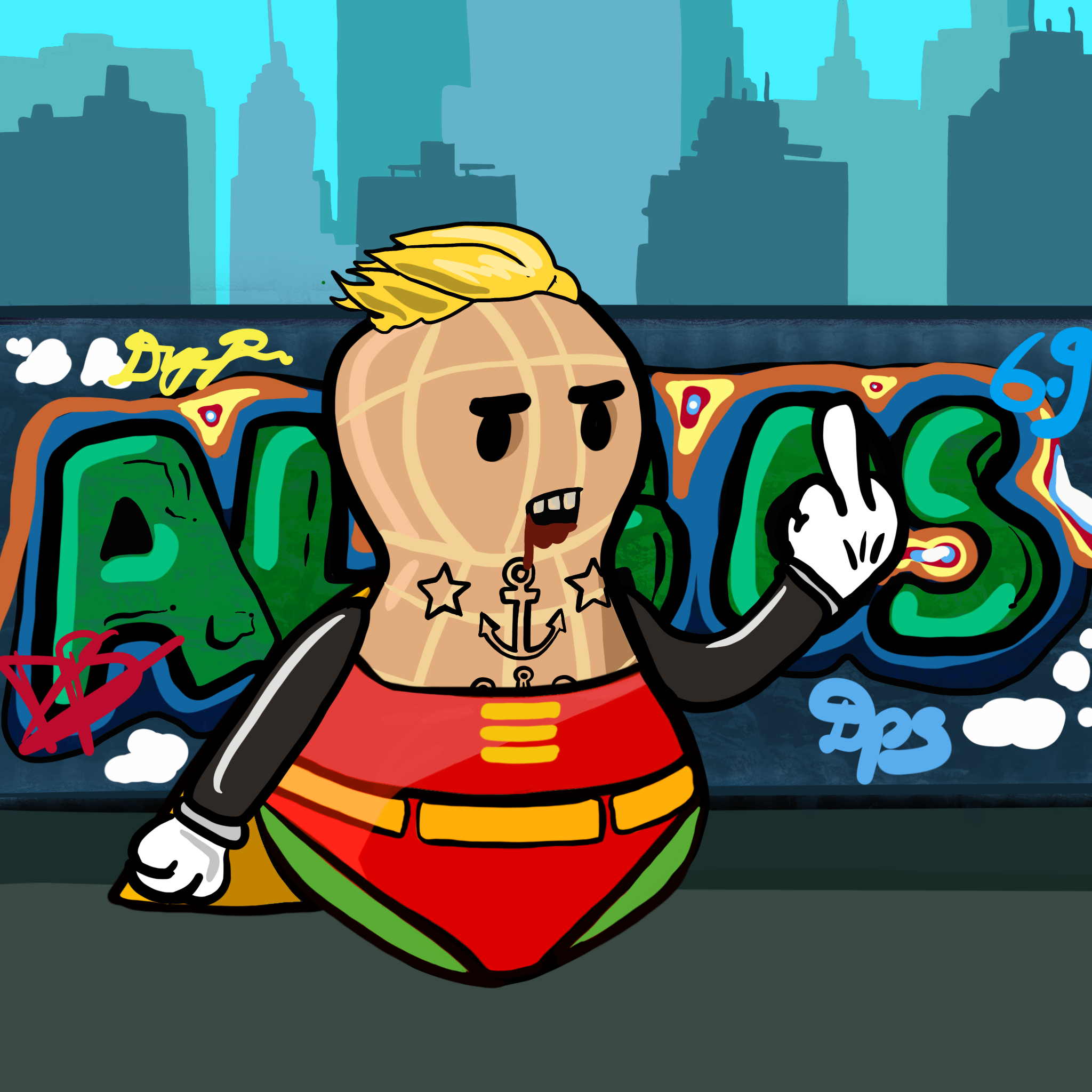 Dope Peanut Society #858 NFT on Algorand