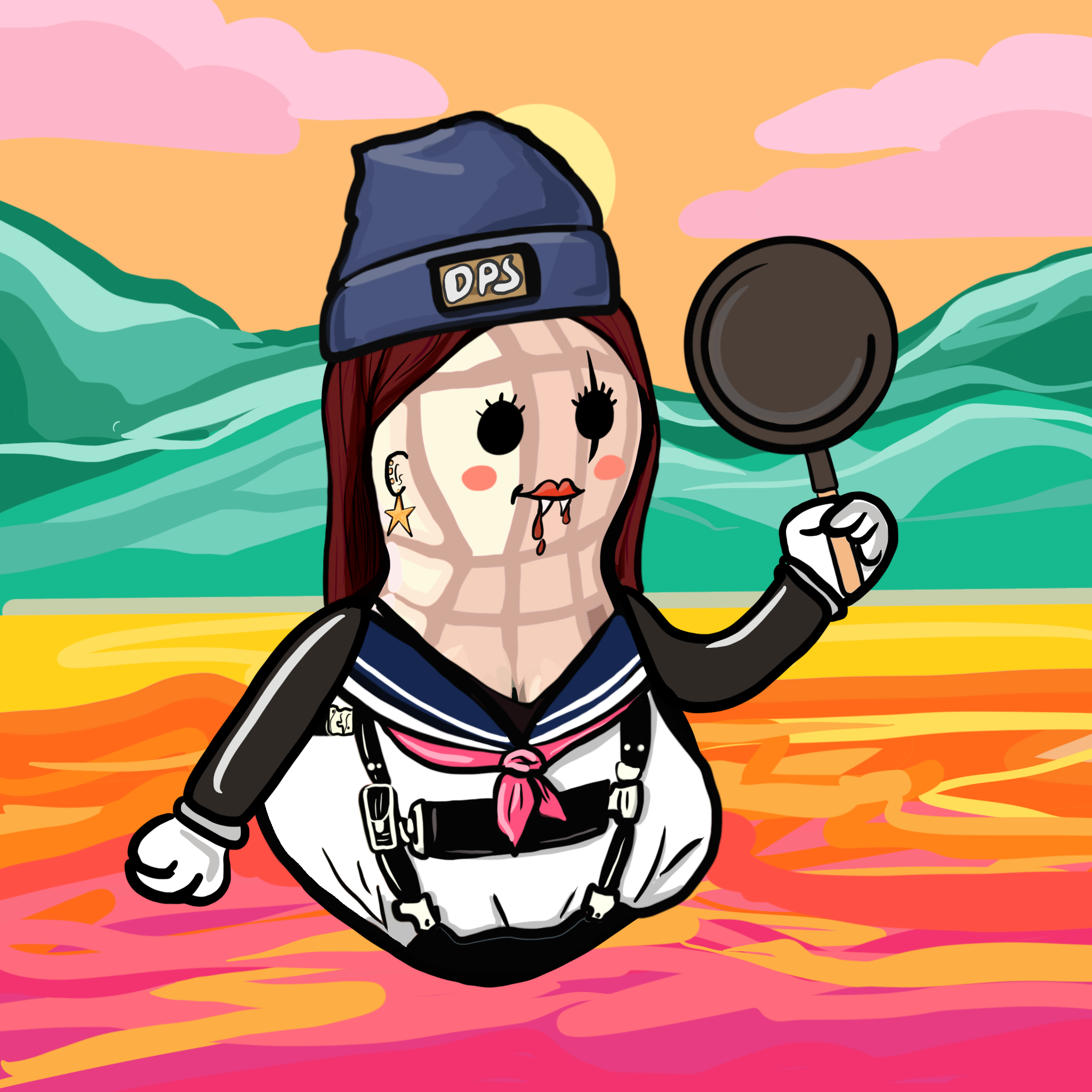 Dope Female Peanut Society #475 NFT on Algorand