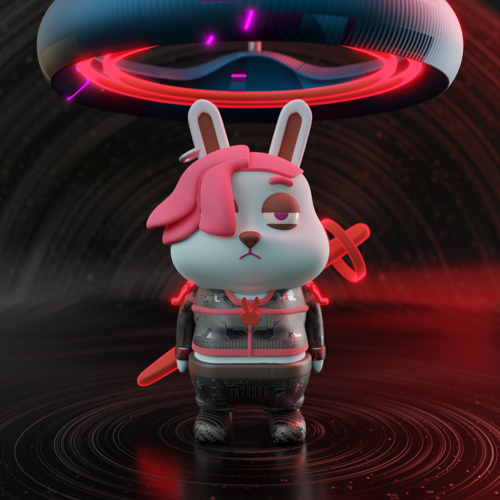 #246 Red Hair Rebbit NFT on Algorand