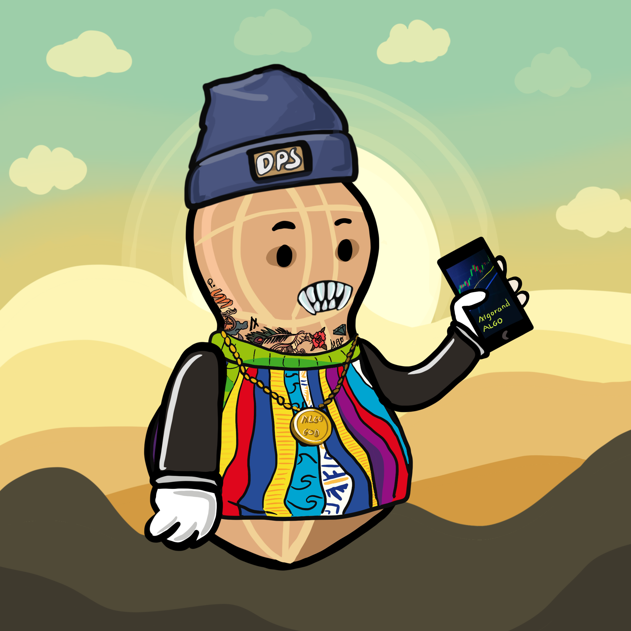 Dope Peanut Society #157 NFT on Algorand