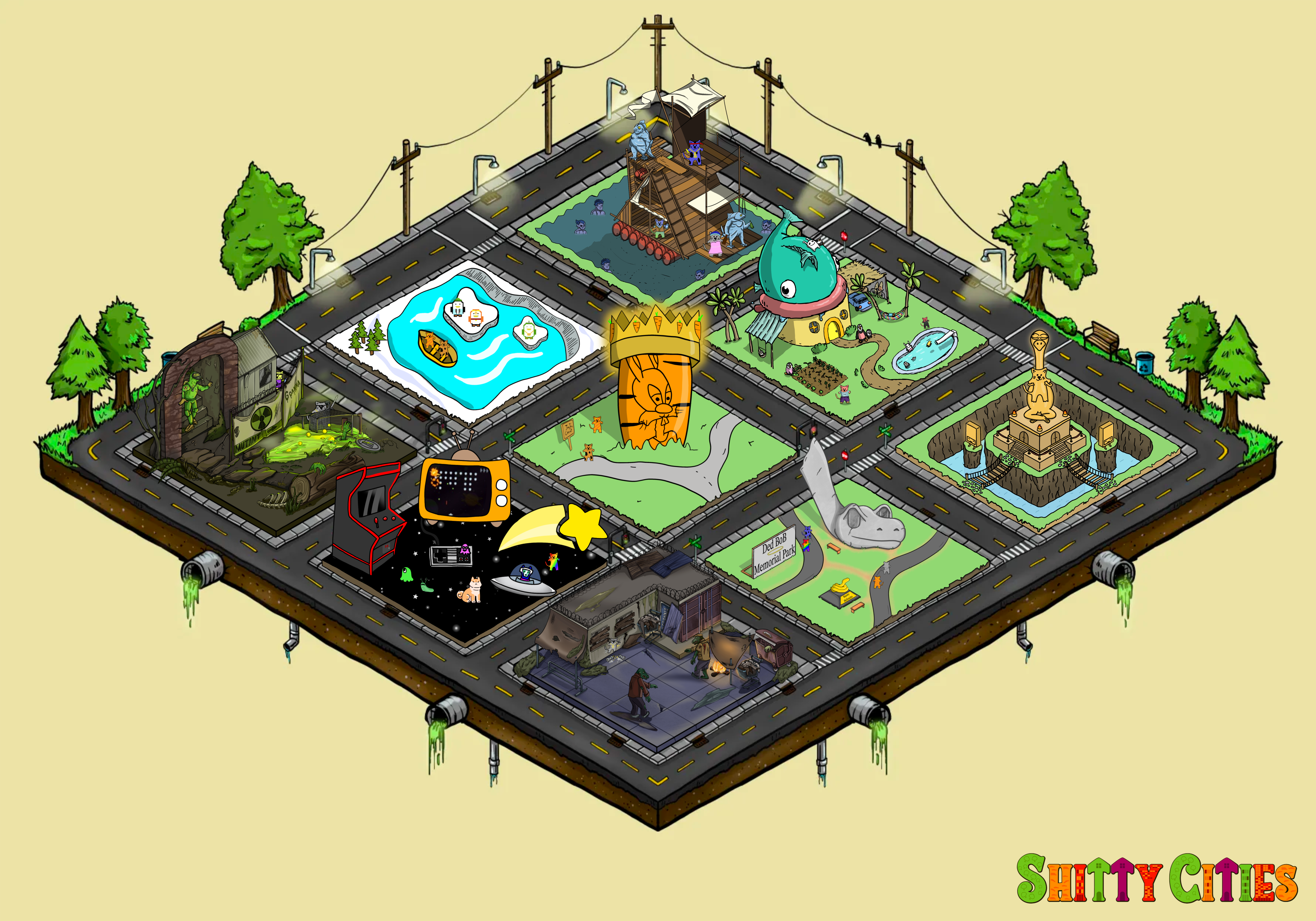 Shitty City #445 NFT on Algorand