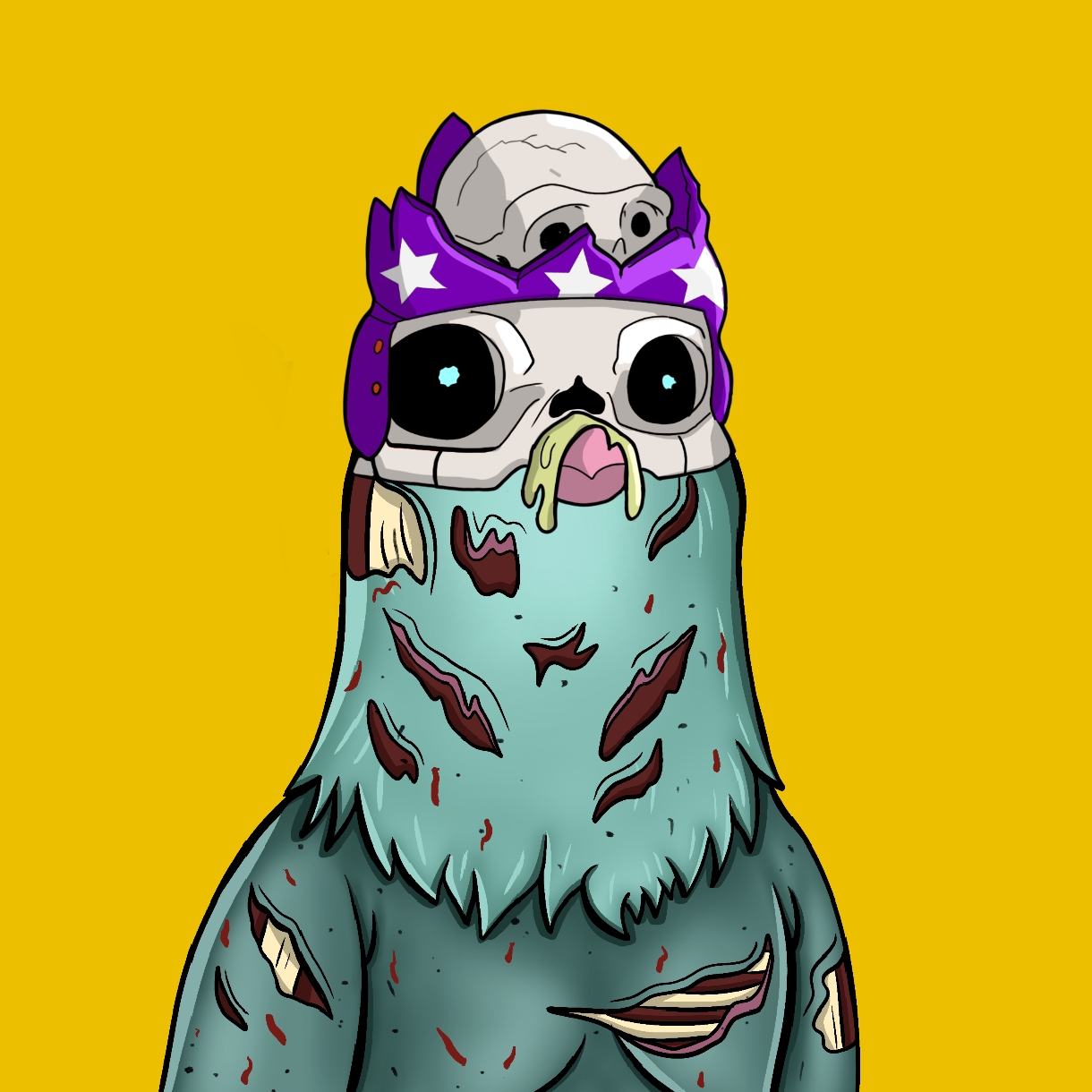 Mutant Ghetto Pigeon #165 NFT on Algorand