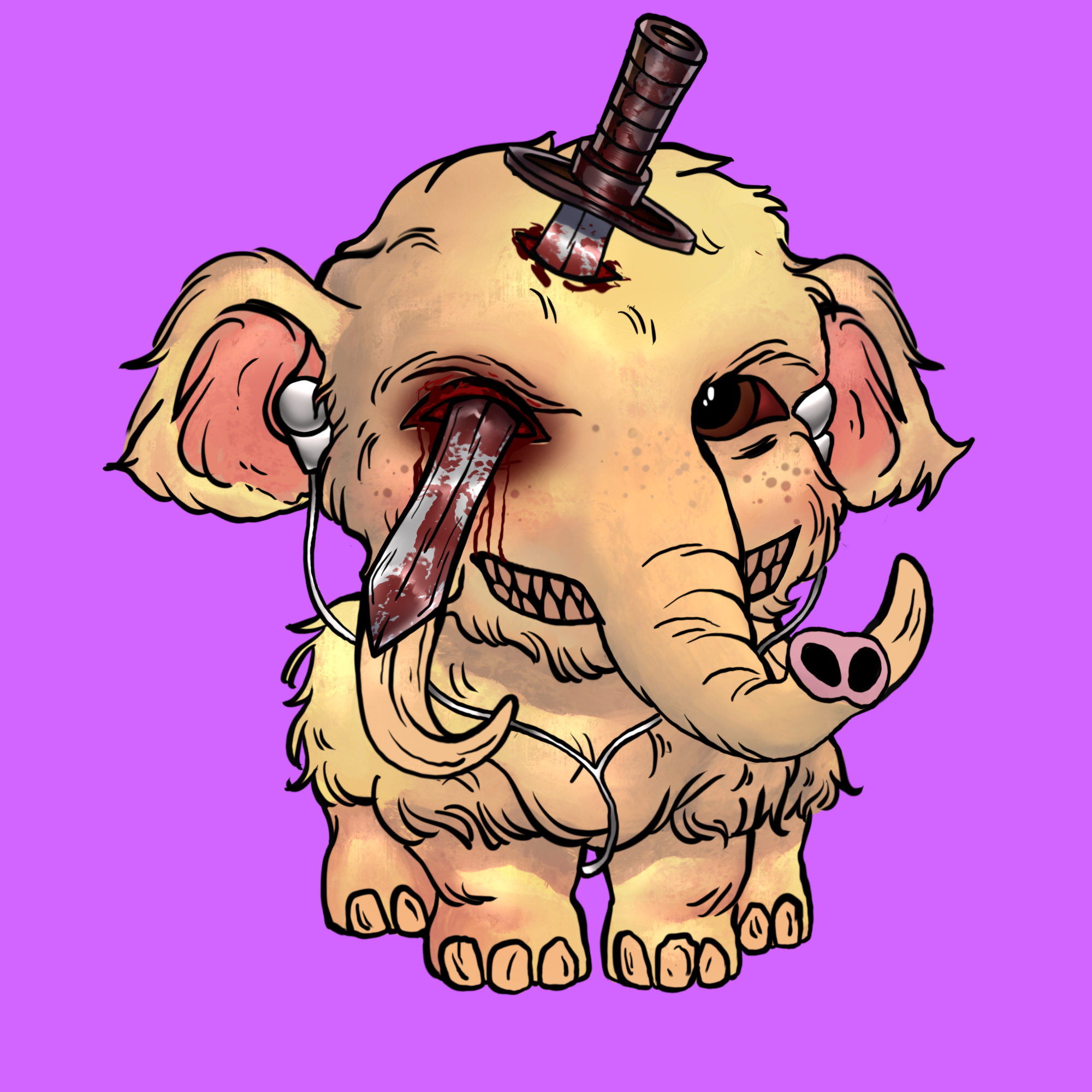 Naughty Mammoth #0035 NFT on Algorand